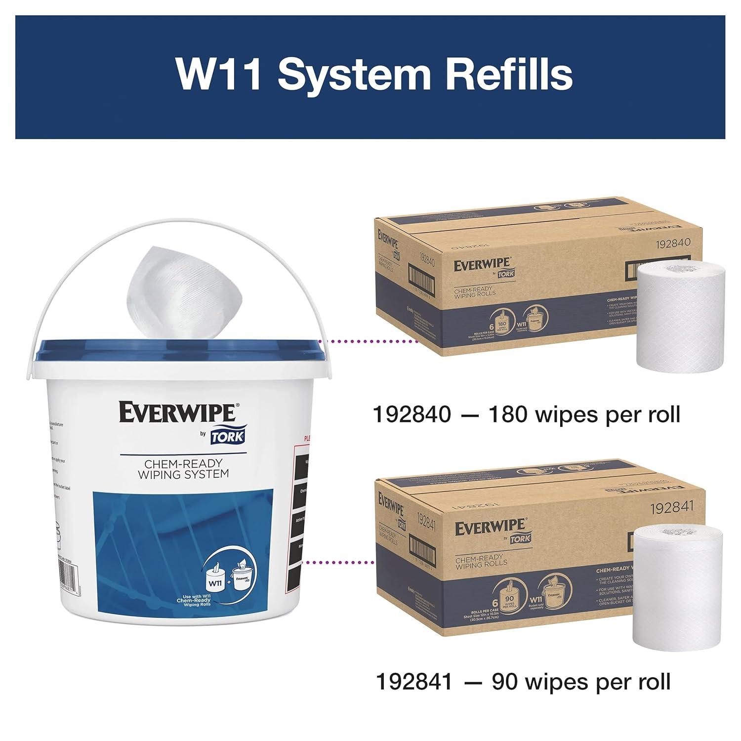 imageEverwipe CRBKT5PR ChemReady Mobile Bucket  Preprinted 5CartonWet Wipes Bucket