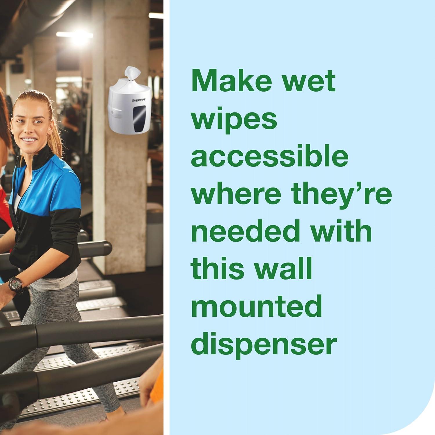 imageEverwipe by Tork Centerfeed Wet Wipe Dispenser White for use with Wet Wipe Jumbo Roll W12 Refills 192816 192821 and 192830 192851 10DISPWet Wipe Dispenser