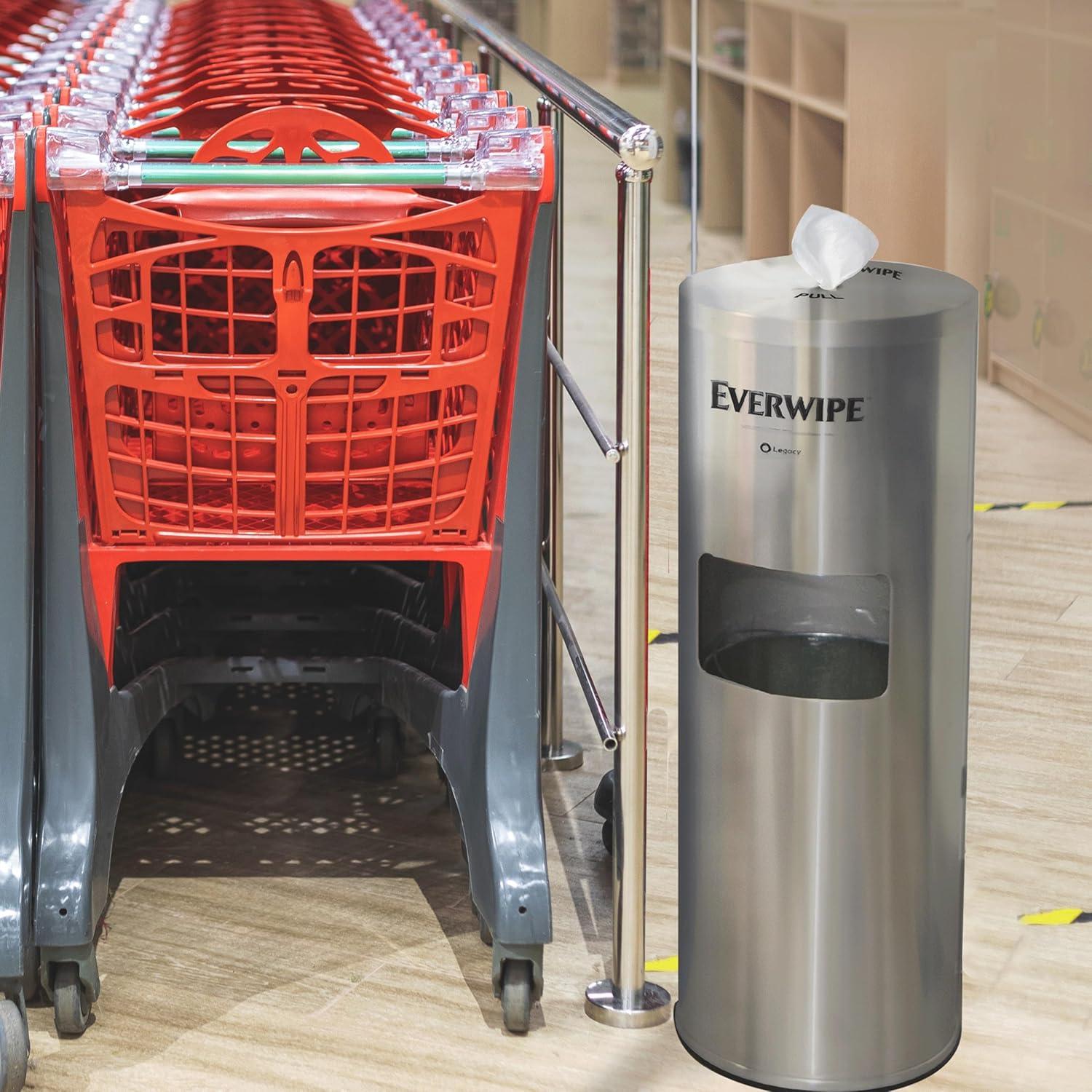 imageEverwipe by Tork LightDuty Surface Cleaning Wet Wipe Jumbo Rolls White W12 Cleans and Deodorizes 2 x 2500 wipes 192816