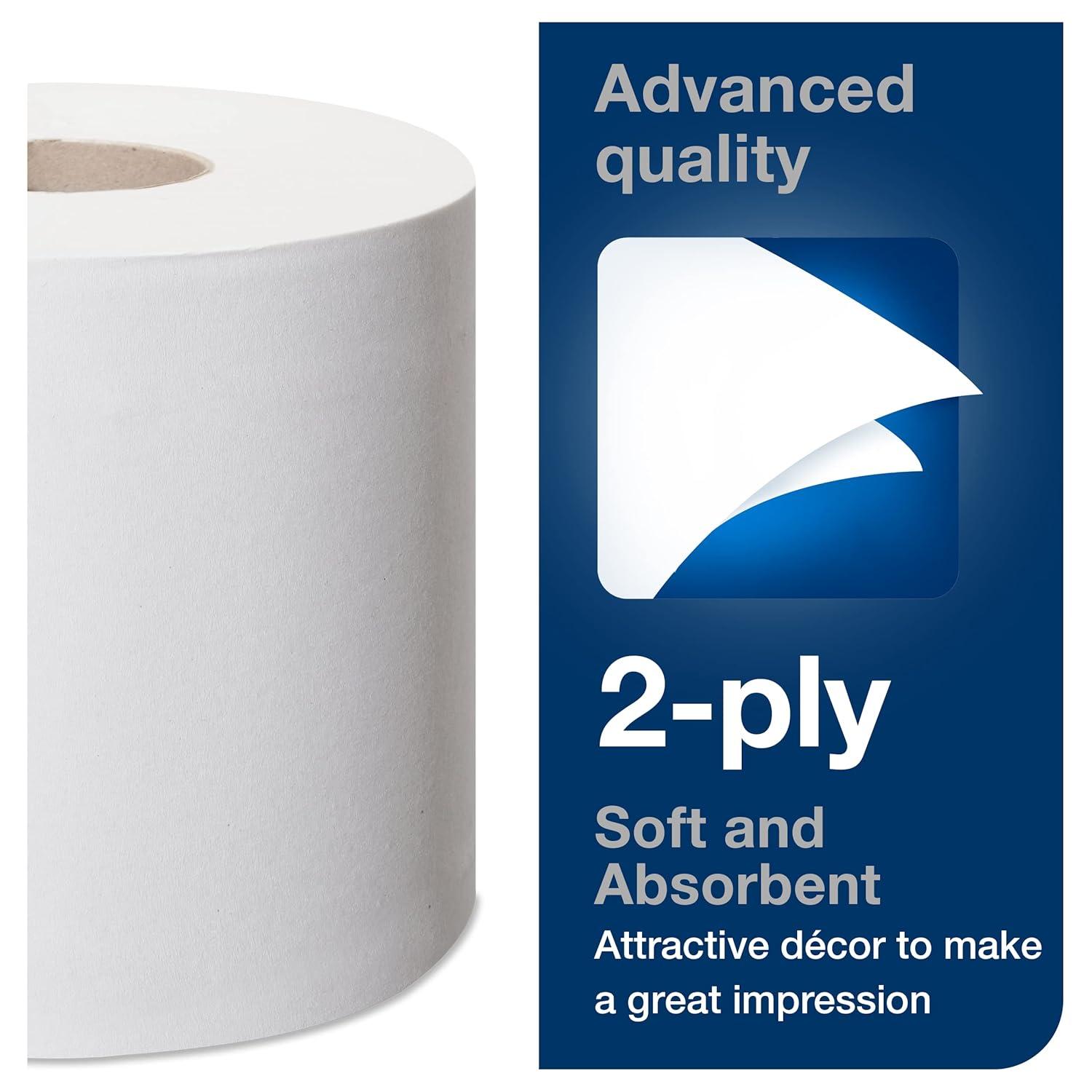 imageTork Advanced Bath Tissue Roll White T24 2Ply 96 rolls x 176 sheetsroll 240150
