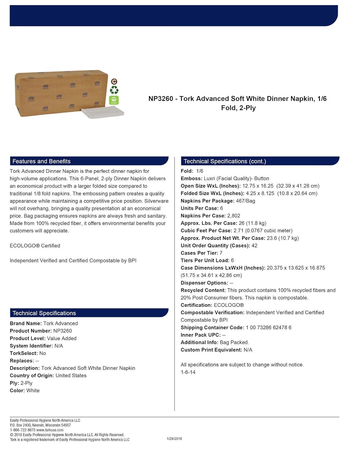 imageTork Advanced Dinner Napkin