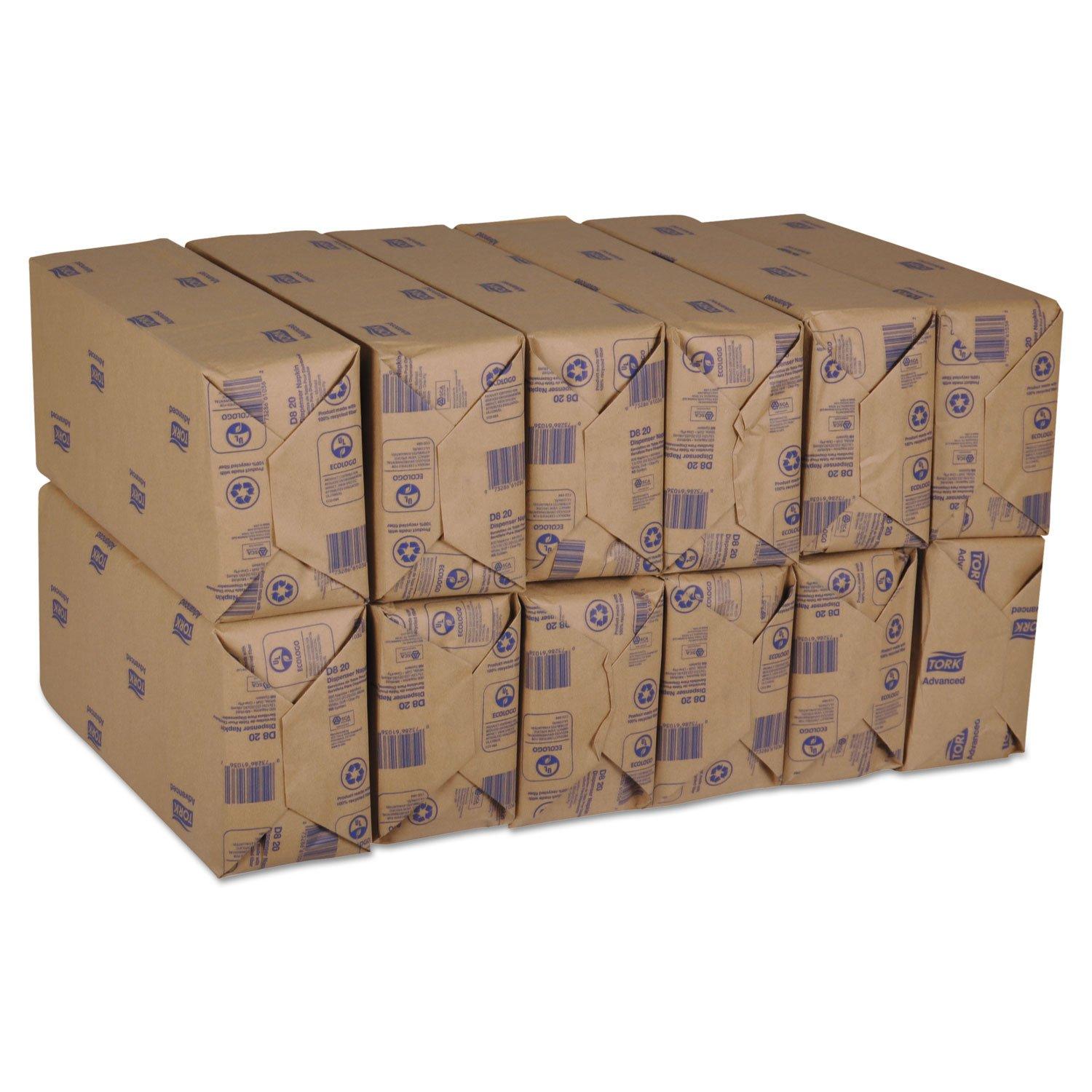 imageTork Advanced Soft Minifold Dispenser Napkin 12 packs 500 napkins D820 38x65 inch12x13 inch White