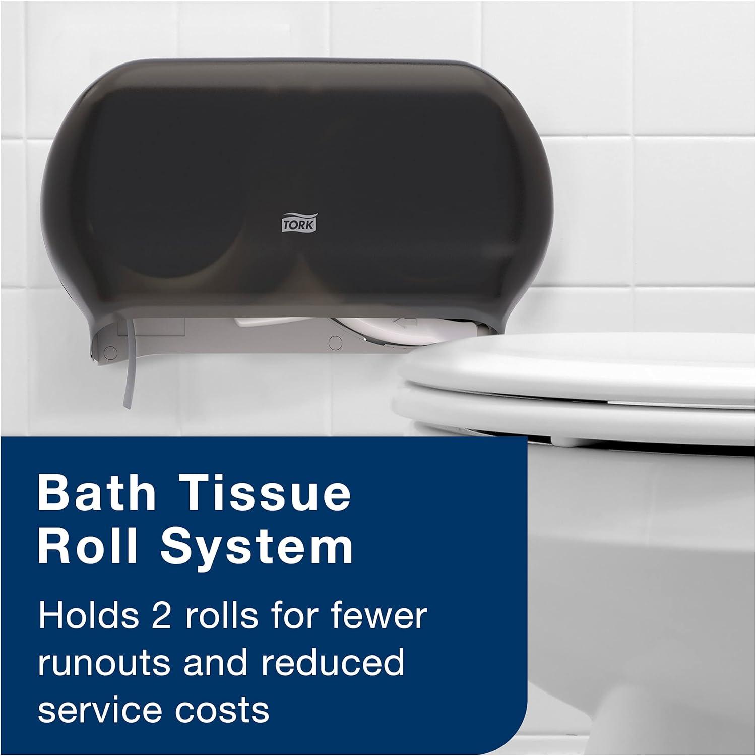 imageTork Advanced Toilet Paper Roll White Compatible with T24 Dispensers 2ply Soft Tissue 80 rolls x 500 sheets 2461200Toilet Paper  Refill