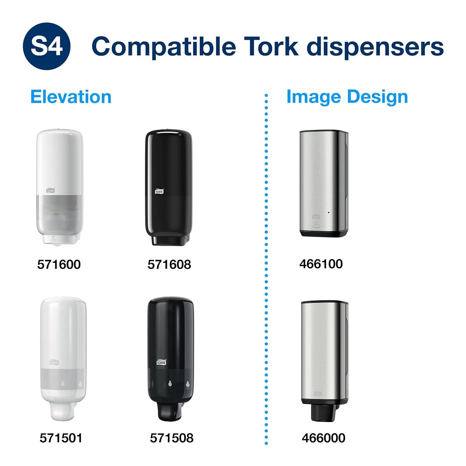 imageTork Alcohol Foam Hand Sanitizer S4 6 x 1L 400217 3382 Fl Oz Pack of 6Antibacterial Hand Washing Foam