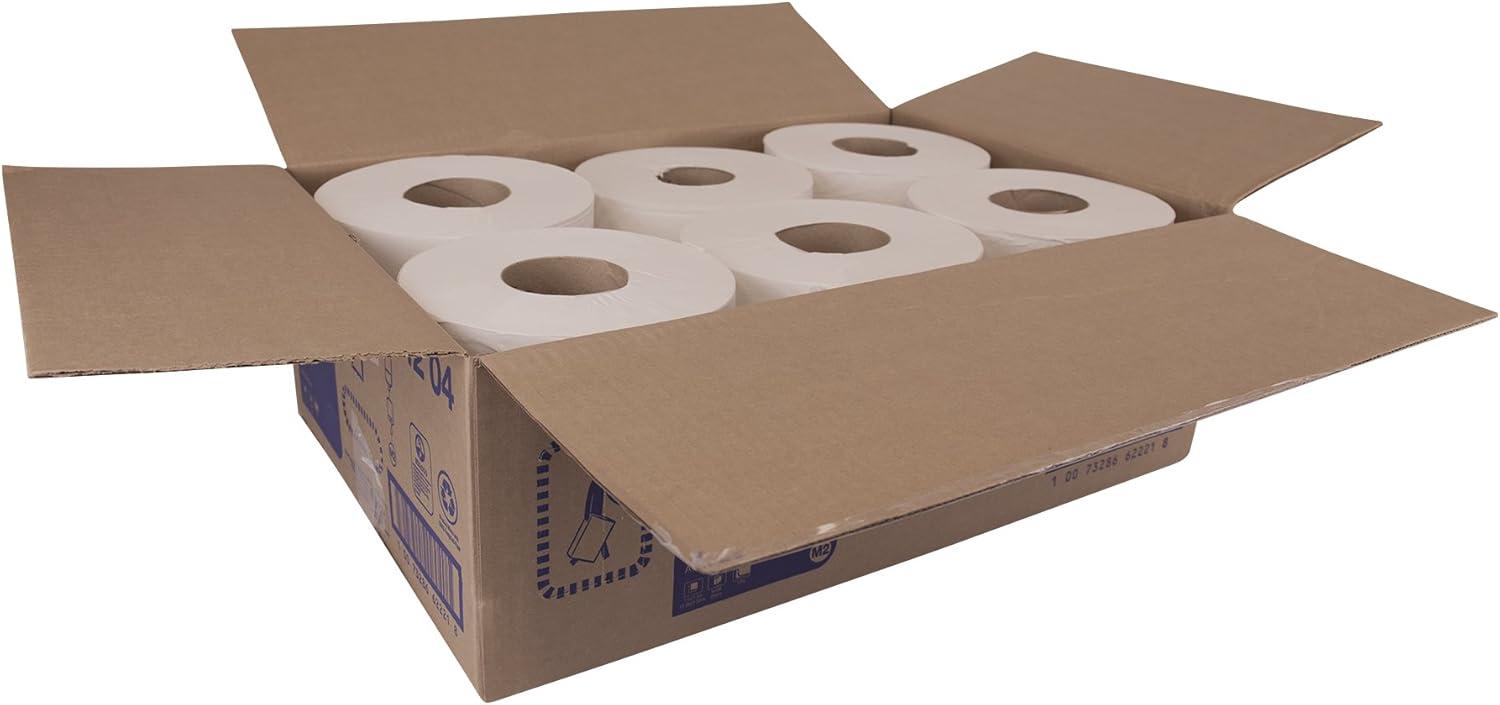 imageTork Basic Centerfeed Paper Wiper White M2 High Absorbency 6 x 600 Sheets 121201White