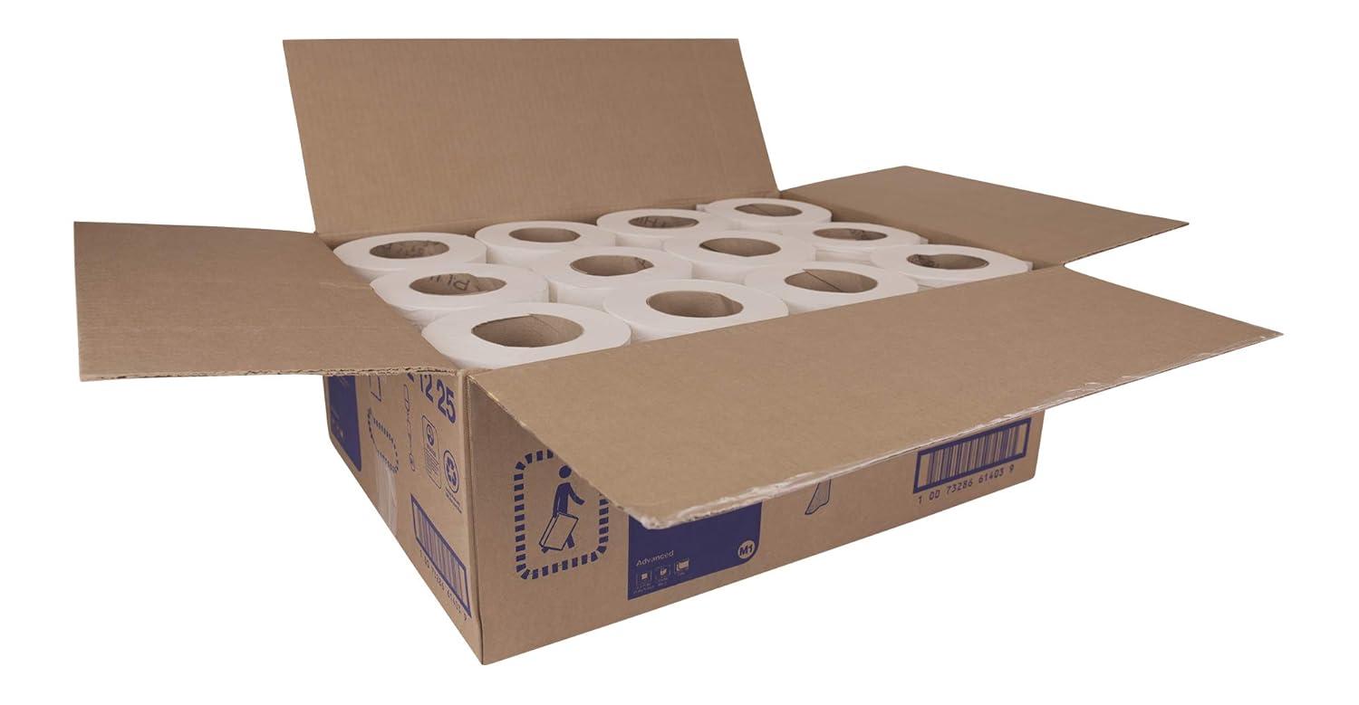 imageTork Basic Mini Centerfeed Paper Towel White M1 High Absorbency 12 x 266 Sheets 121225