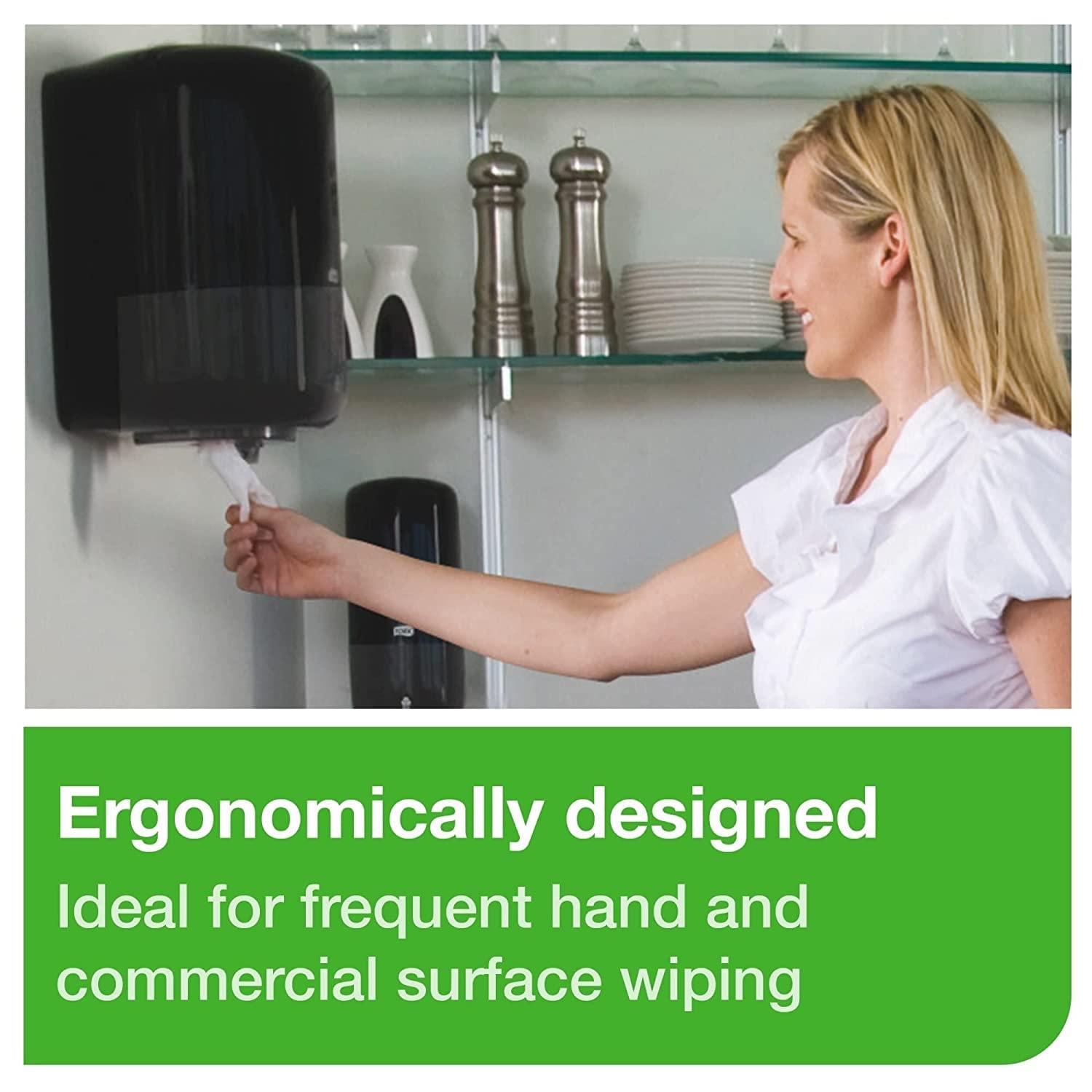 imageTork Centerfeed Industrial Paper Towel Dispenser Red and Smoke M2 SingleSheet Dispensing Performance Range 659028Black