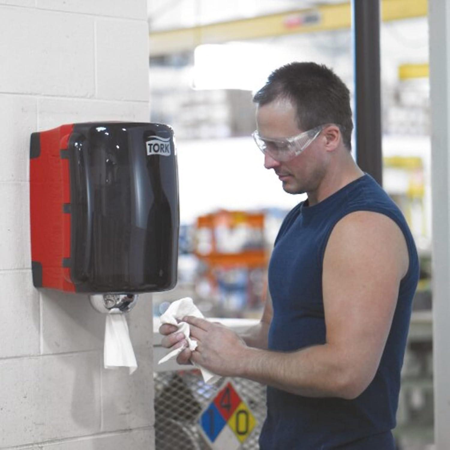 imageTork Centerfeed Roll Dispenser Red and Smoke W2 High Capacity Performance Range 653028Dispenser