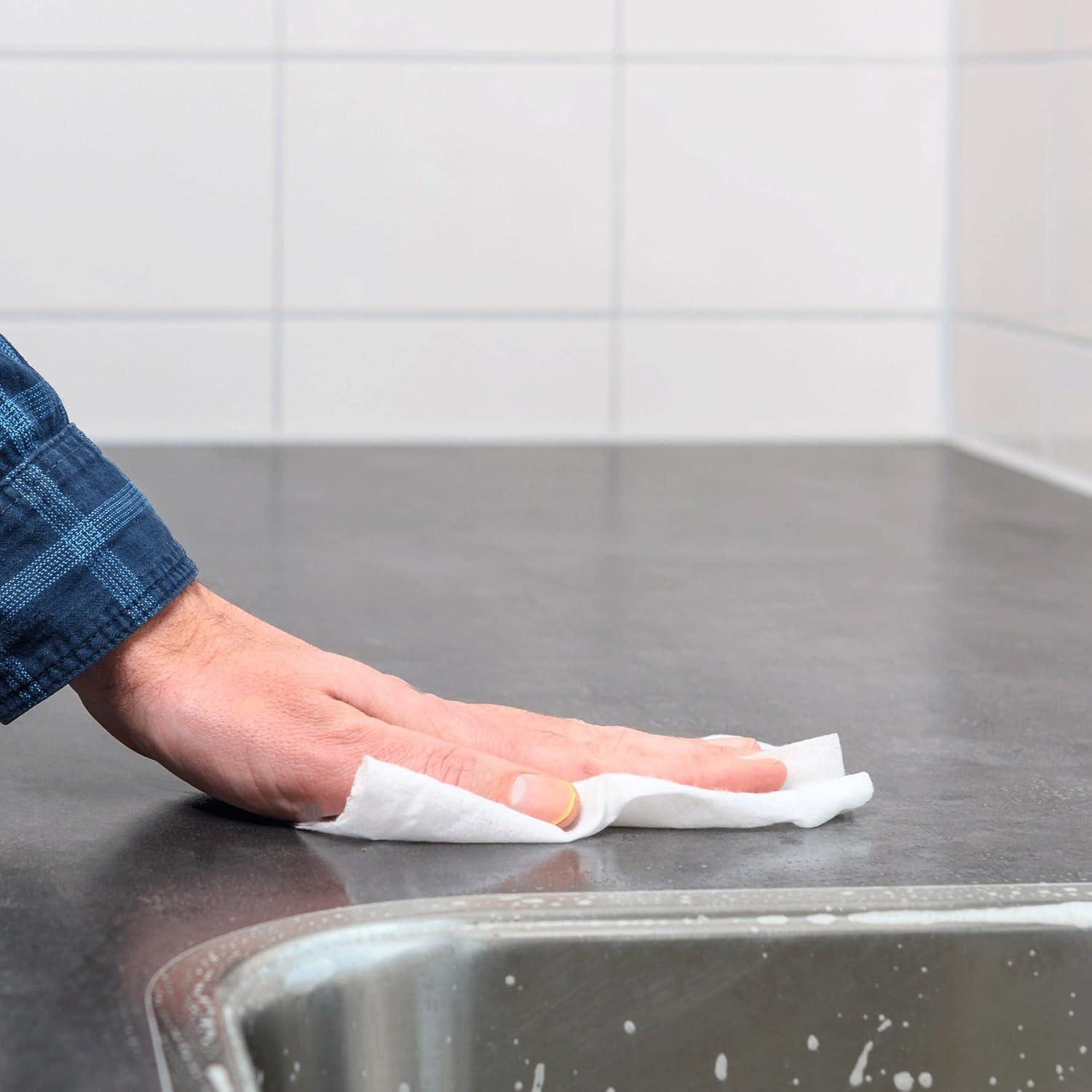 imageTork Everwipe Disinfectant Wipe Jumbo Rolls White Cleans and Deodorizes 4 x 800 wipes 192805 10100  Tork Multifold Hand Towel White H2 Universal 100 Recycled Fibers 16 x 250 Towels MB540A