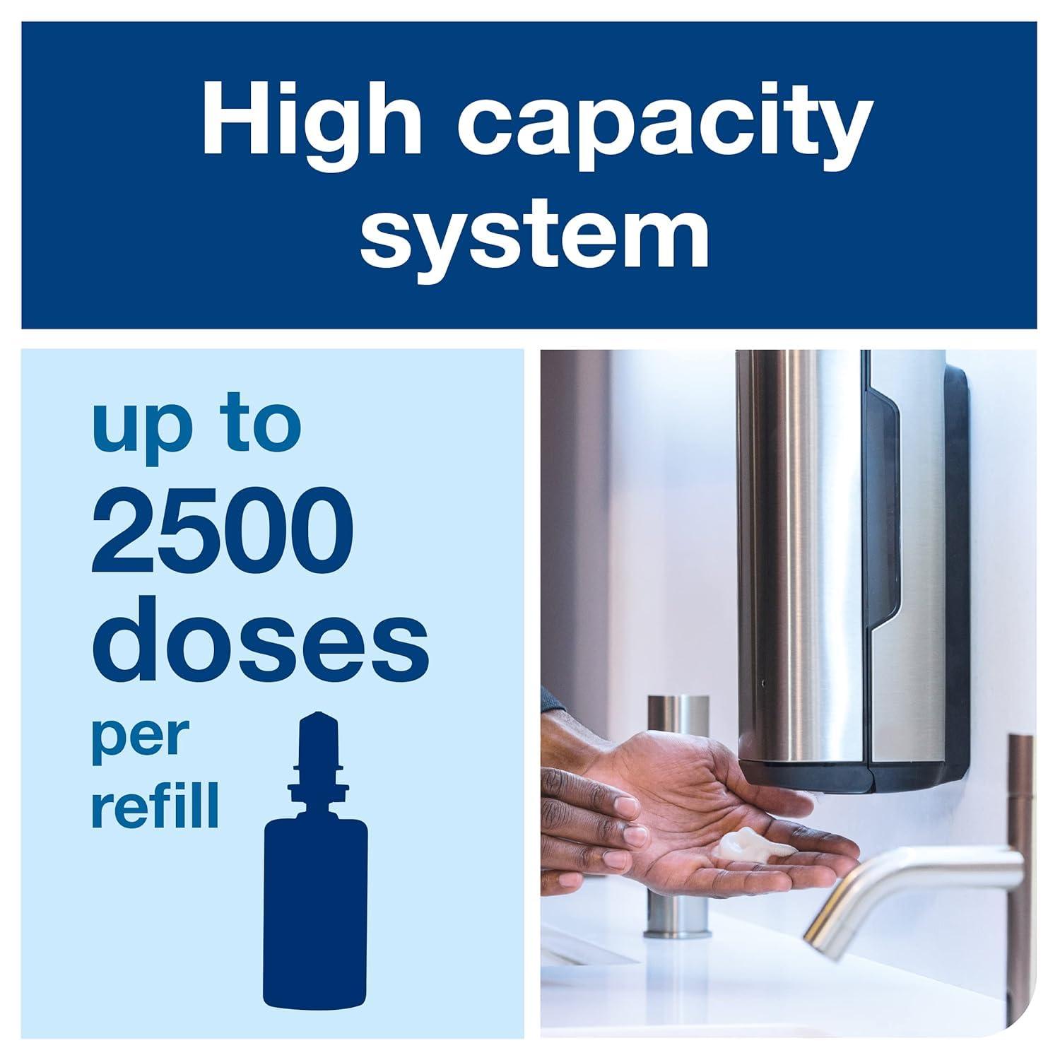 imageTork Extra Mild Hand Washing Foam Soap S4 No Fragrance Added 6 x 1L  Intuition Sensor Skincare Dispensers Stainless Steel Pack of 4