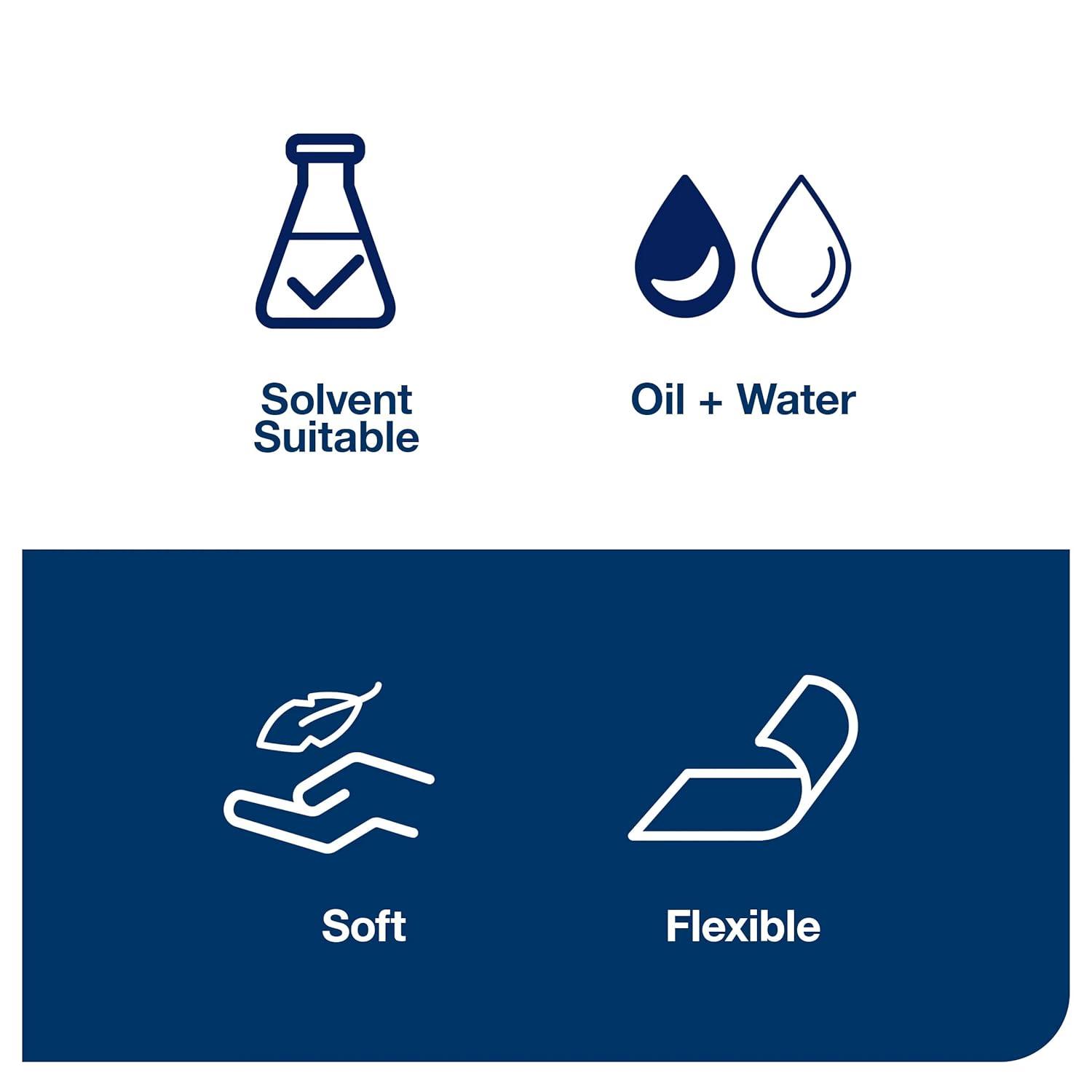 imageTork Folded Industrial Cleaning Cloth Gray W8 Soft and Flexible 8 x 55 Sheets 520350