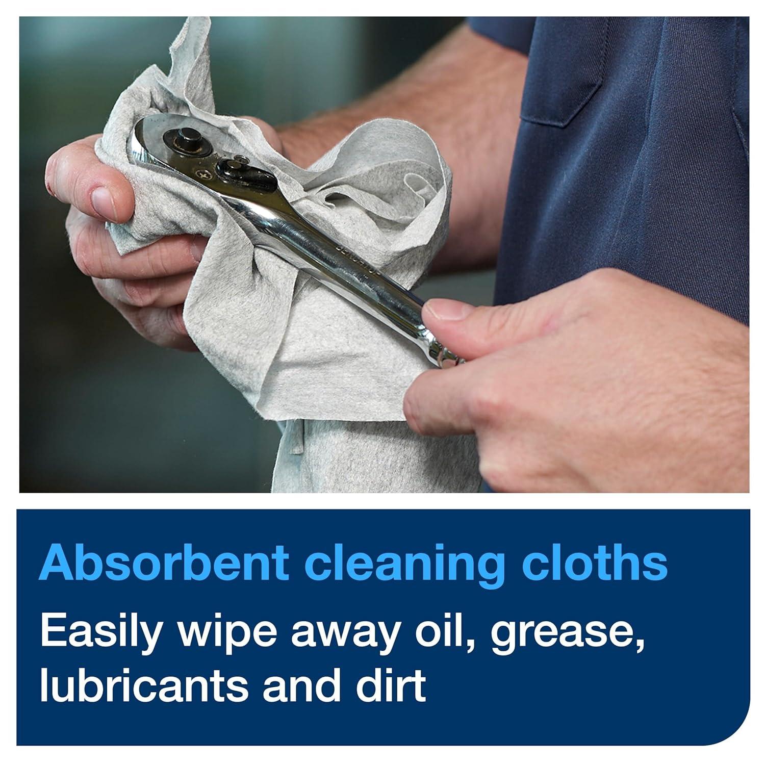 imageTork Folded Industrial Cleaning Cloth Gray W8 Soft and Flexible 8 x 55 Sheets 520350