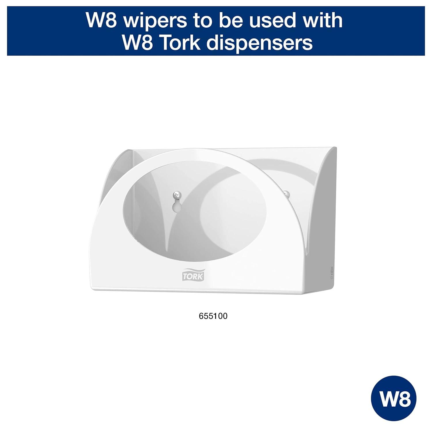 imageTork Folded Industrial Cleaning Cloth Gray W8 Soft and Flexible 8 x 55 Sheets 520350