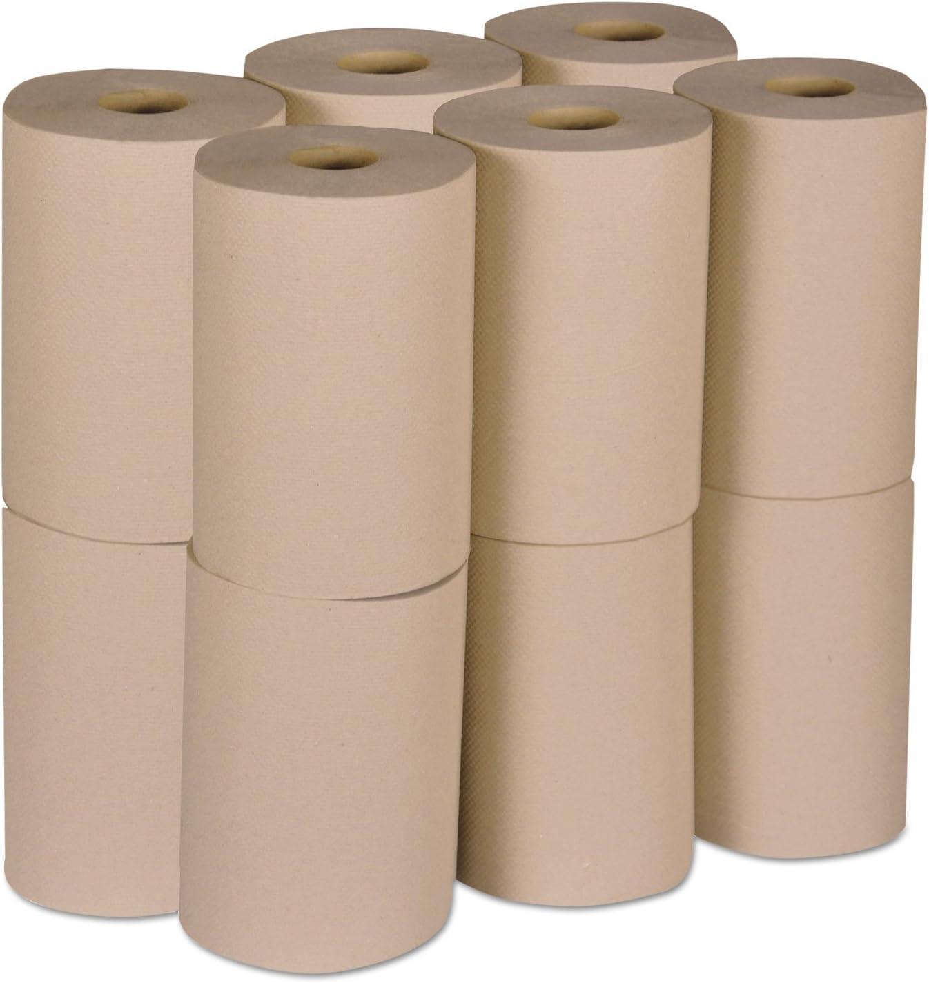 imageTork Hand Towel Roll Natural H80 Universal 100 Recycled Fiber 6 Rolls x 800 ft 8031300Natural