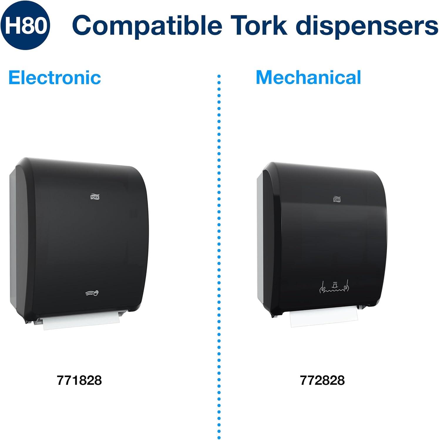 imageTork Hand Towel Roll Natural H80 Universal 100 Recycled Fiber 6 Rolls x 800 ft 8031300Natural