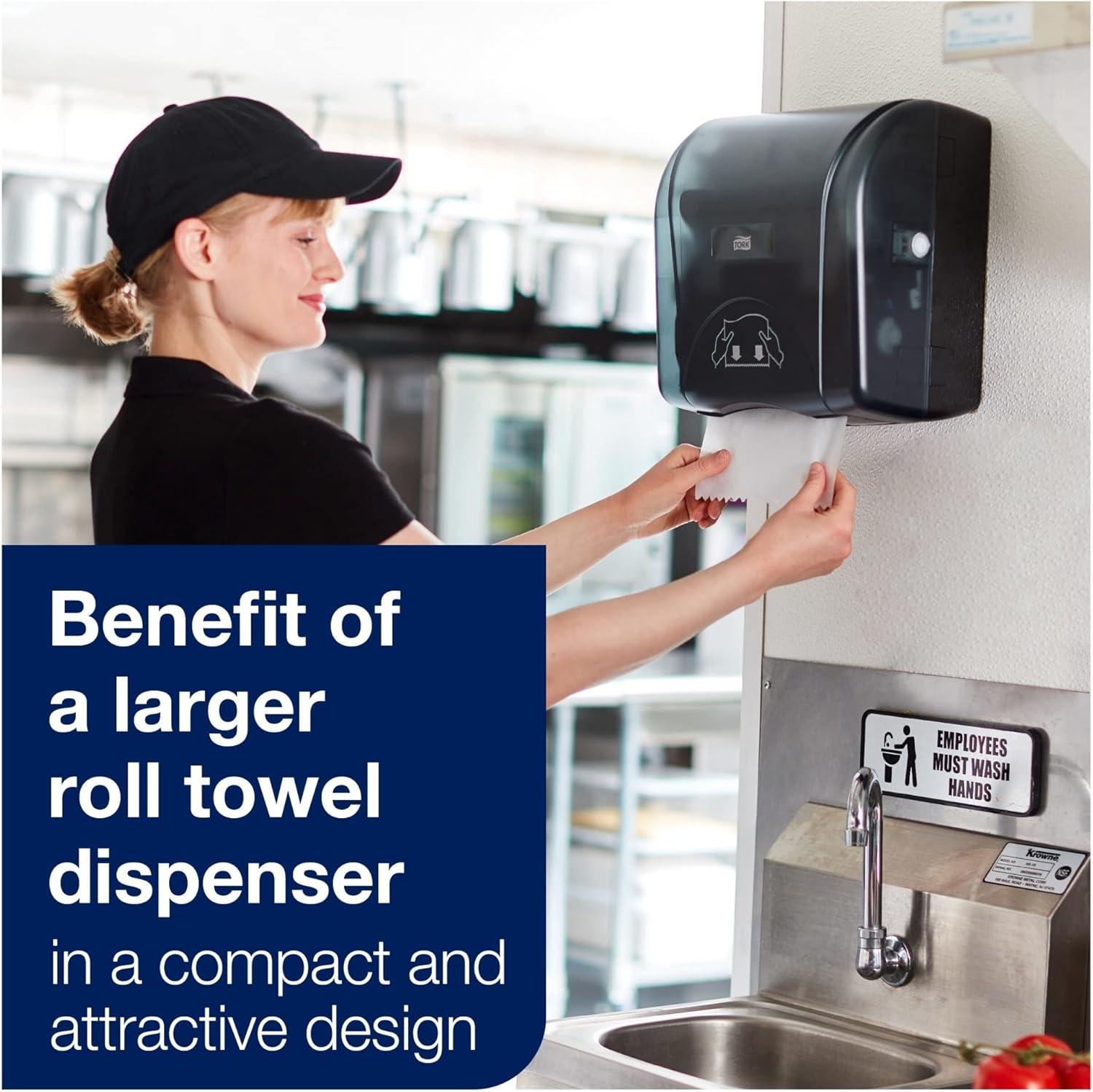 imageTork Hand Towel Roll Natural H80 Universal 100 Recycled Fiber 6 Rolls x 800 ft 8031300White