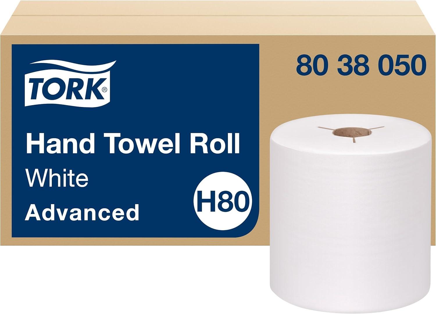 imageTork Hand Towel Roll Natural H80 Universal 100 Recycled Fiber 6 Rolls x 800 ft 8031300White