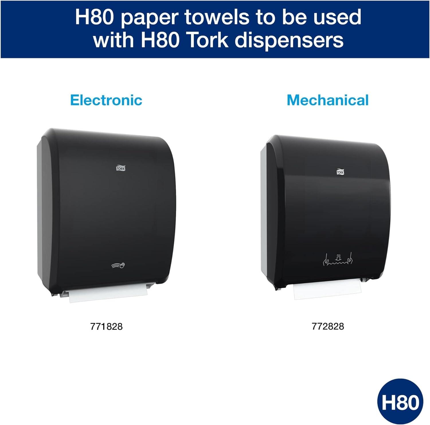 imageTork Hand Towel Roll Natural H80 Universal 100 Recycled Fiber 6 Rolls x 800 ft 8031300White