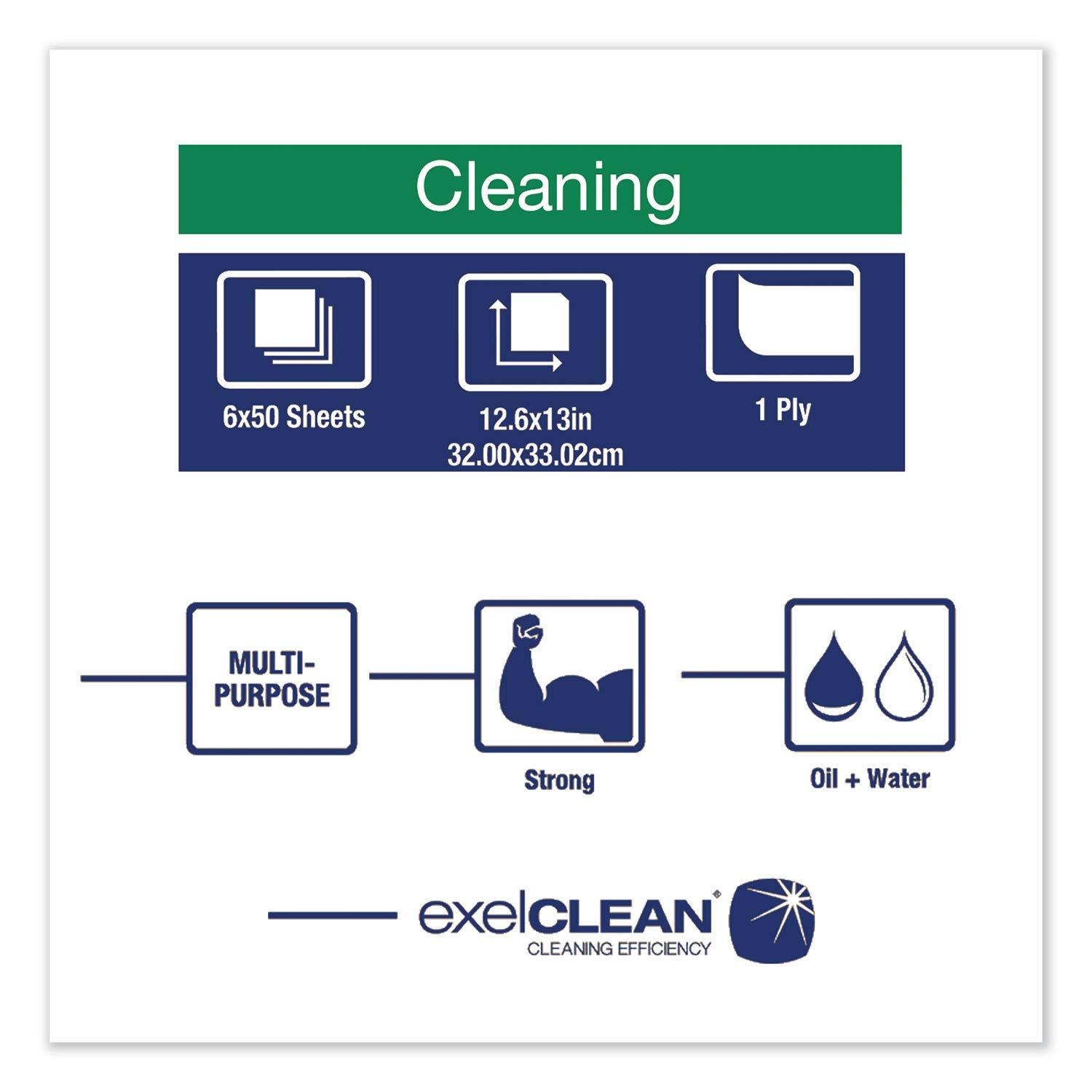 imageTork Heavy Duty Cleaning Cloth White  14 Folded 6 x 50 Cloths 5301505