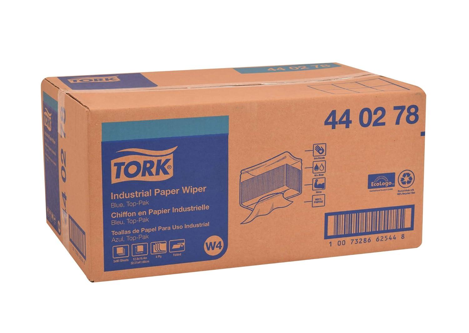 imageTork Heavy Duty Paper Wiper W4 Glass Cleaning 5 x 90 Sheets 440278