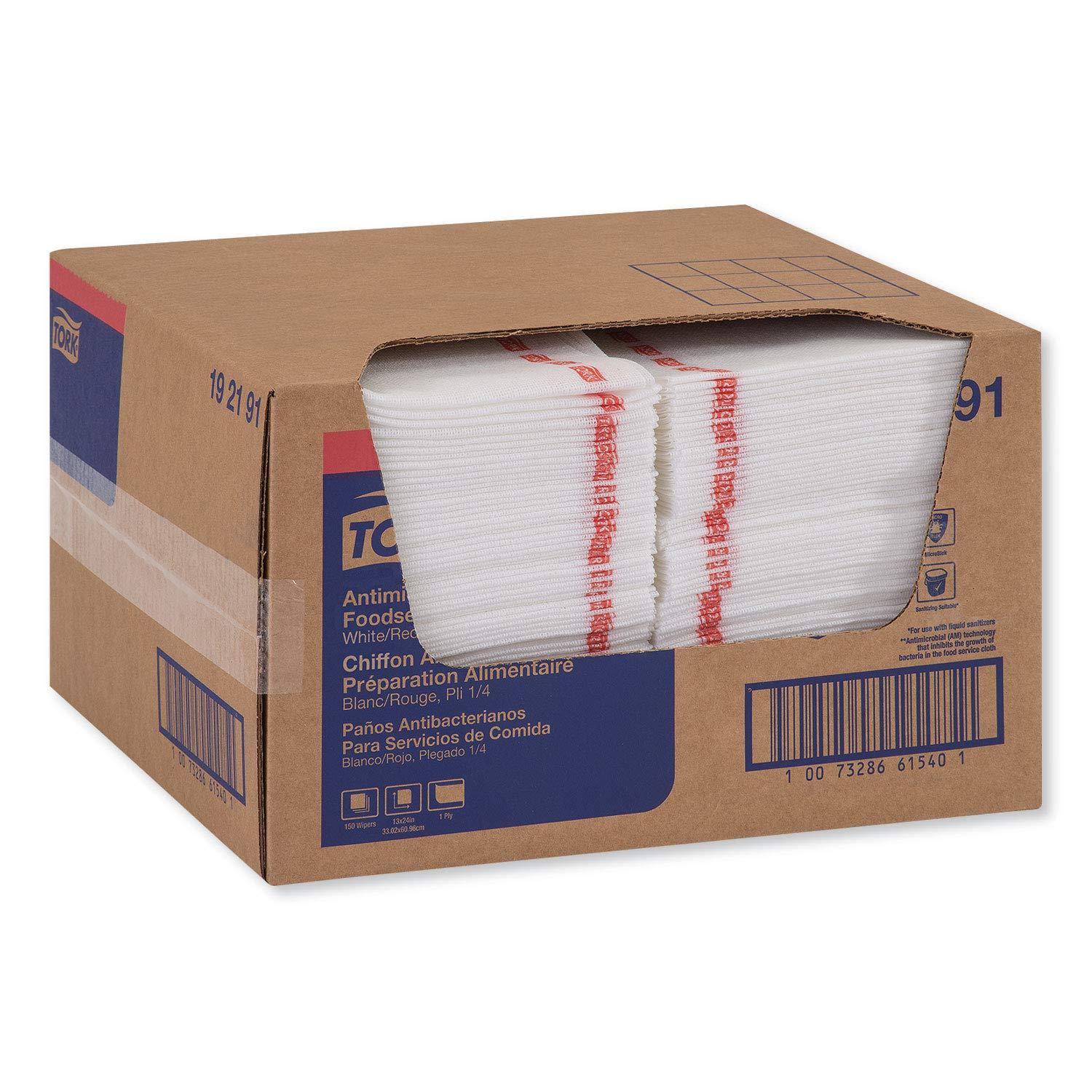 imageTork HeavyDuty Cleaning Cloth White W8 Biobased 8 x 50 Cloths 9301511 x 150 cloths