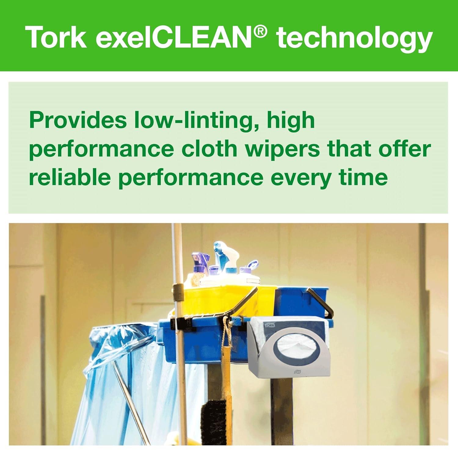 imageTork HeavyDuty Cleaning Cloth White W8 Biobased 8 x 50 Cloths 9301518 x 50 Cloths