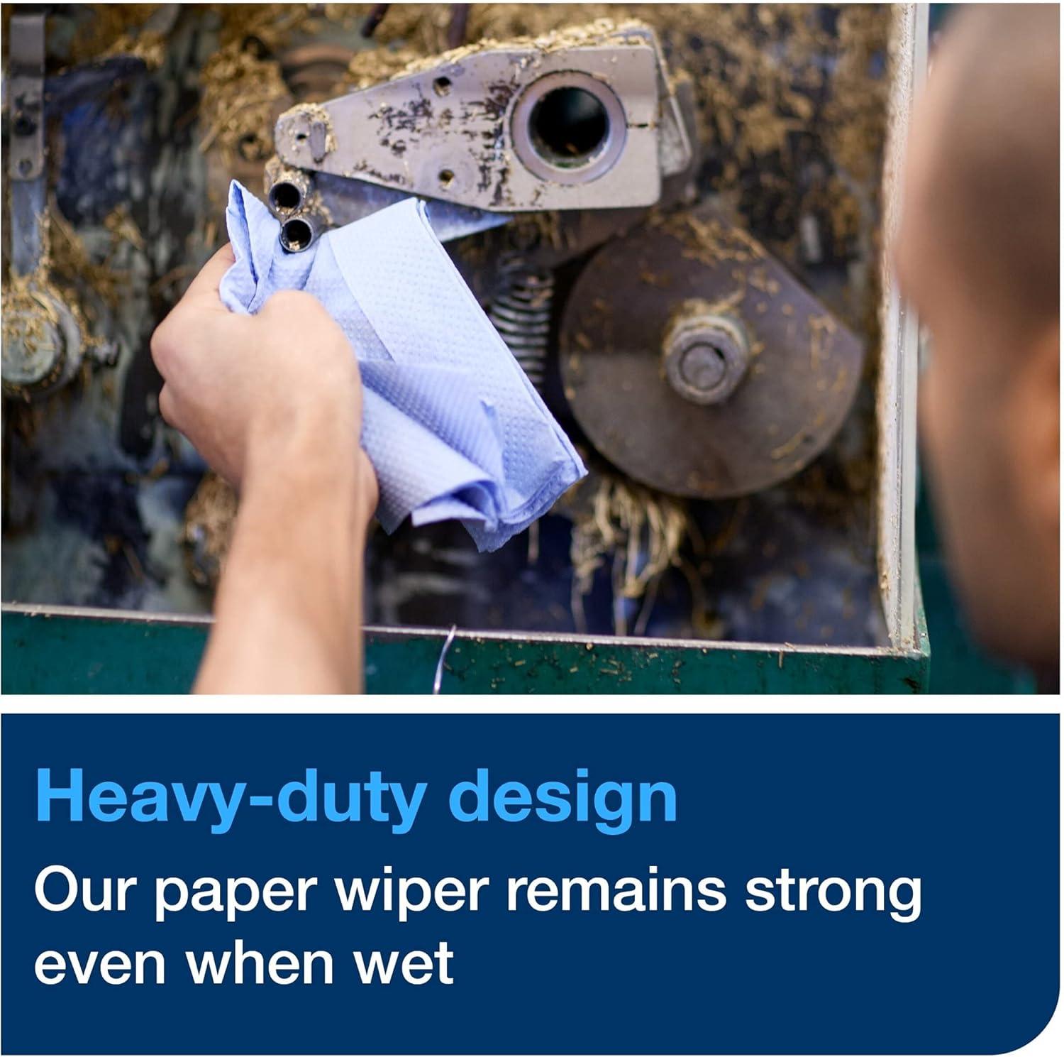 imageTork HeavyDuty Industrial Paper Wiper Blue W1 Giant Roll 450304Refill