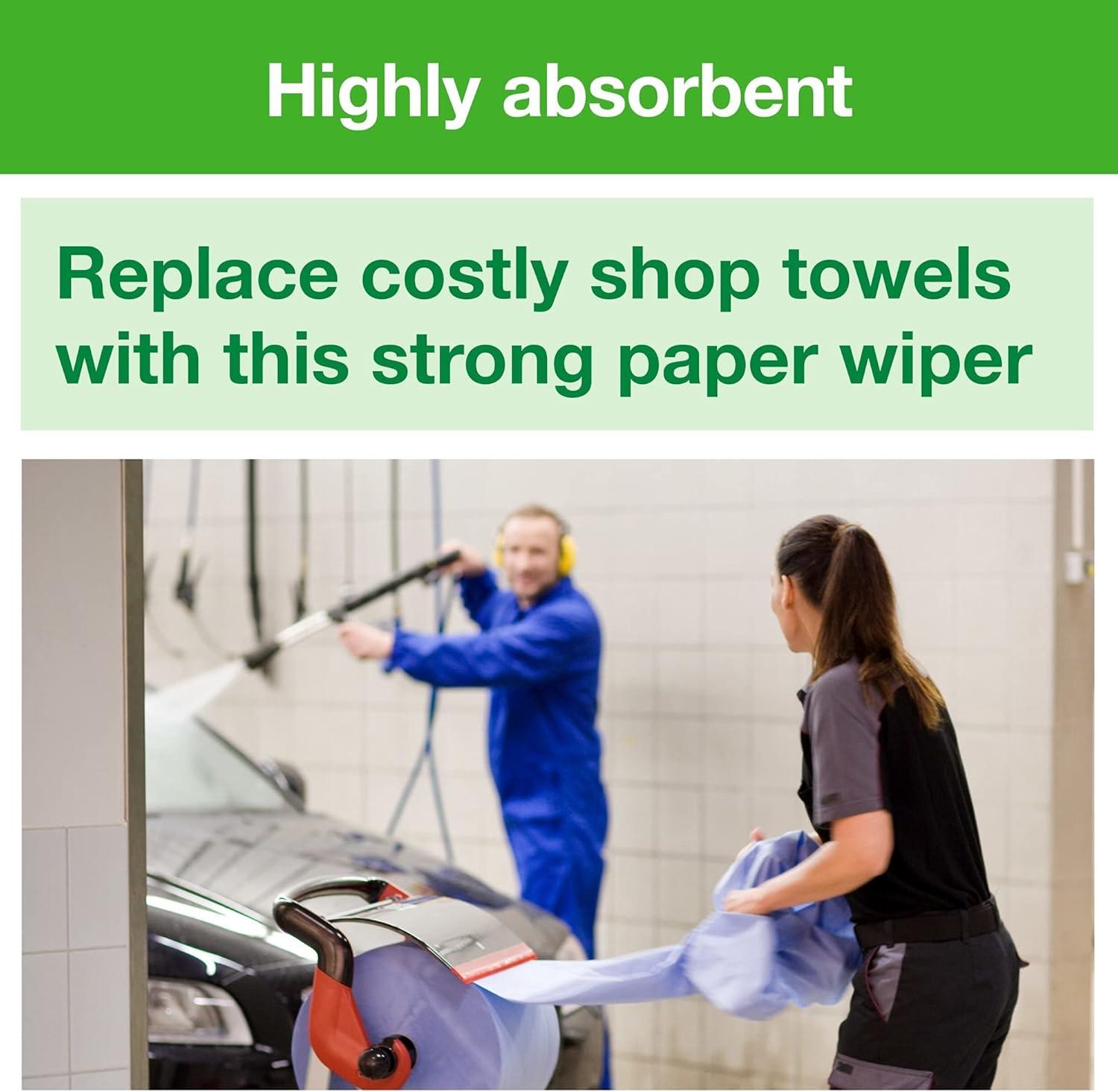 imageTork HeavyDuty Industrial Paper Wiper Blue W1 Giant Roll 450304Refill