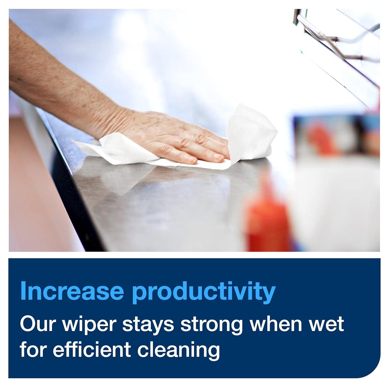 imageTork HeavyDuty Industrial Paper Wiper White 14 Folded 16 x 56 sheets 192136