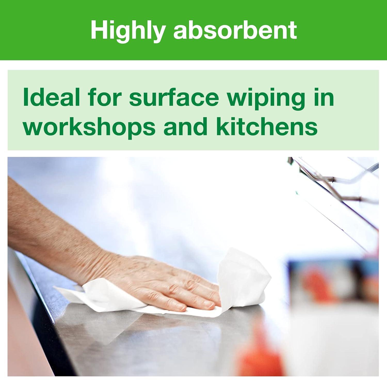 imageTork Industrial Centrefeed Dispenser Black  M2  Refill  Centerfeed Hand Towel White 6 x 600 Sheets