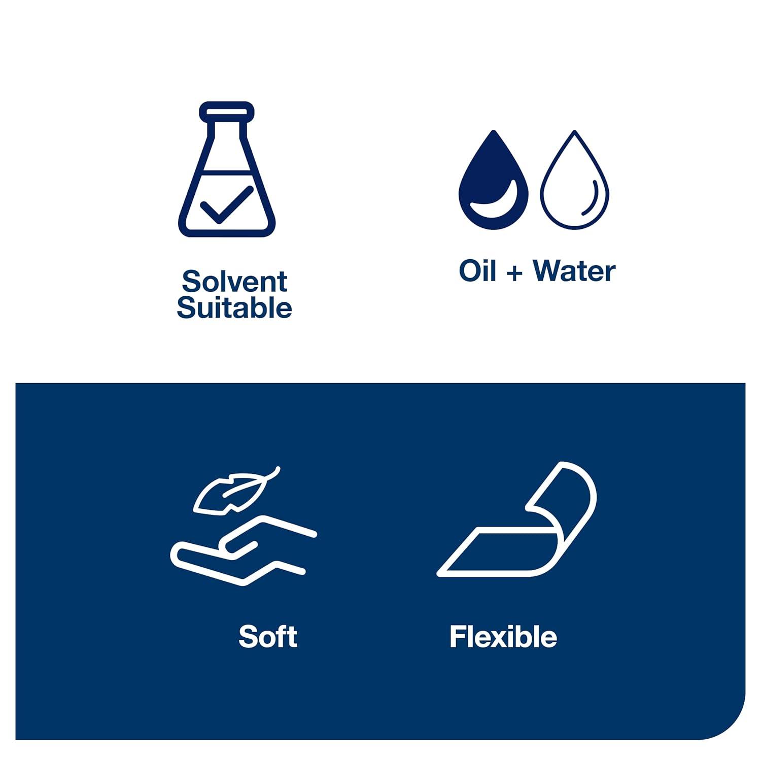 imageTork Industrial Cleaning Cloth Gray W4 Flexible and Soft 4 x 120 Cloths 520681