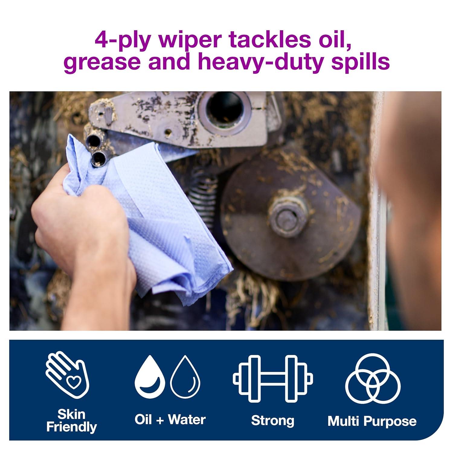 imageTork Industrial Paper Wiper Blue Handy Box W7 4Ply 1 x 180 Feet 13247501