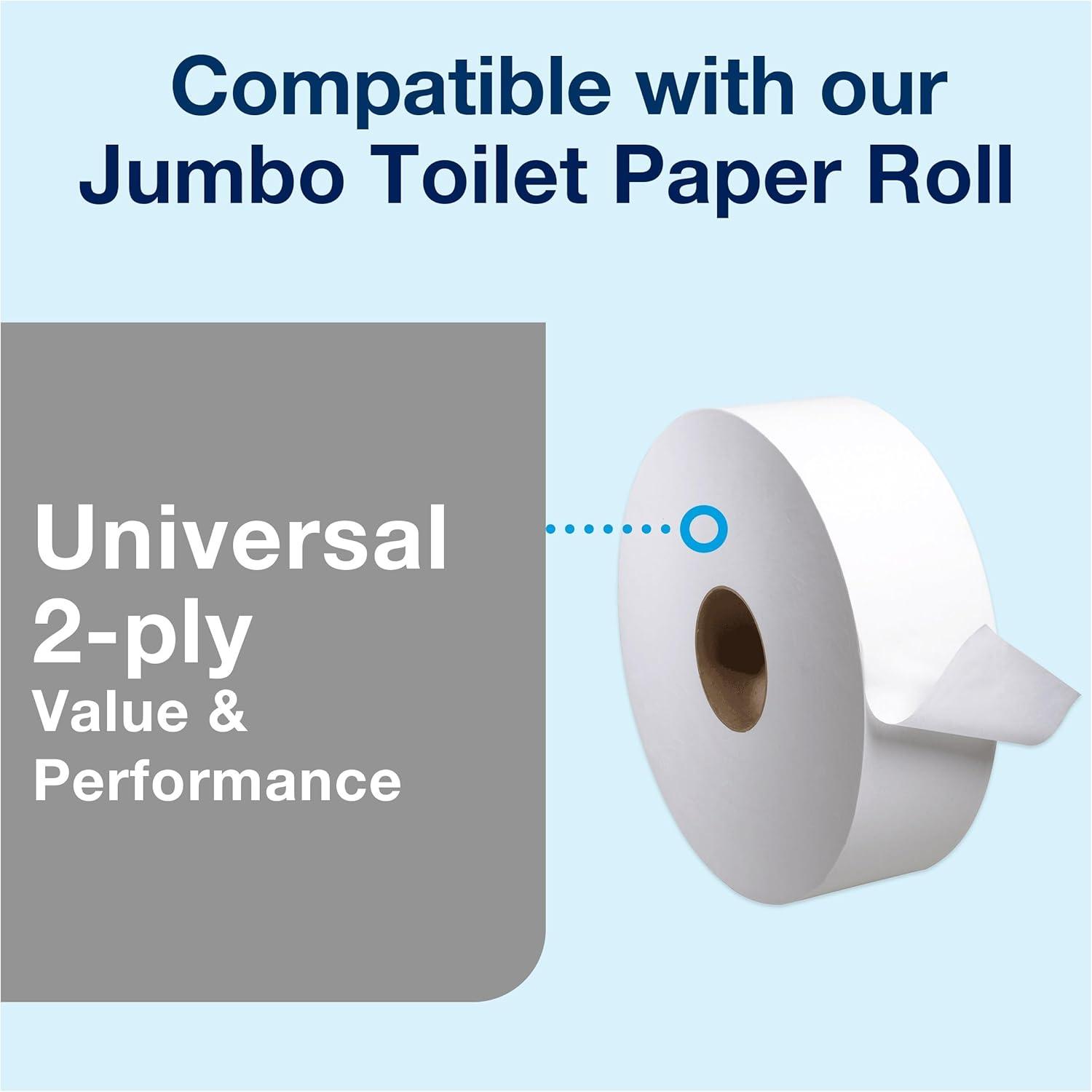 imageTork Jumbo Toilet Paper Roll Dispenser Smoke T22 High Capacity 66TRSmall