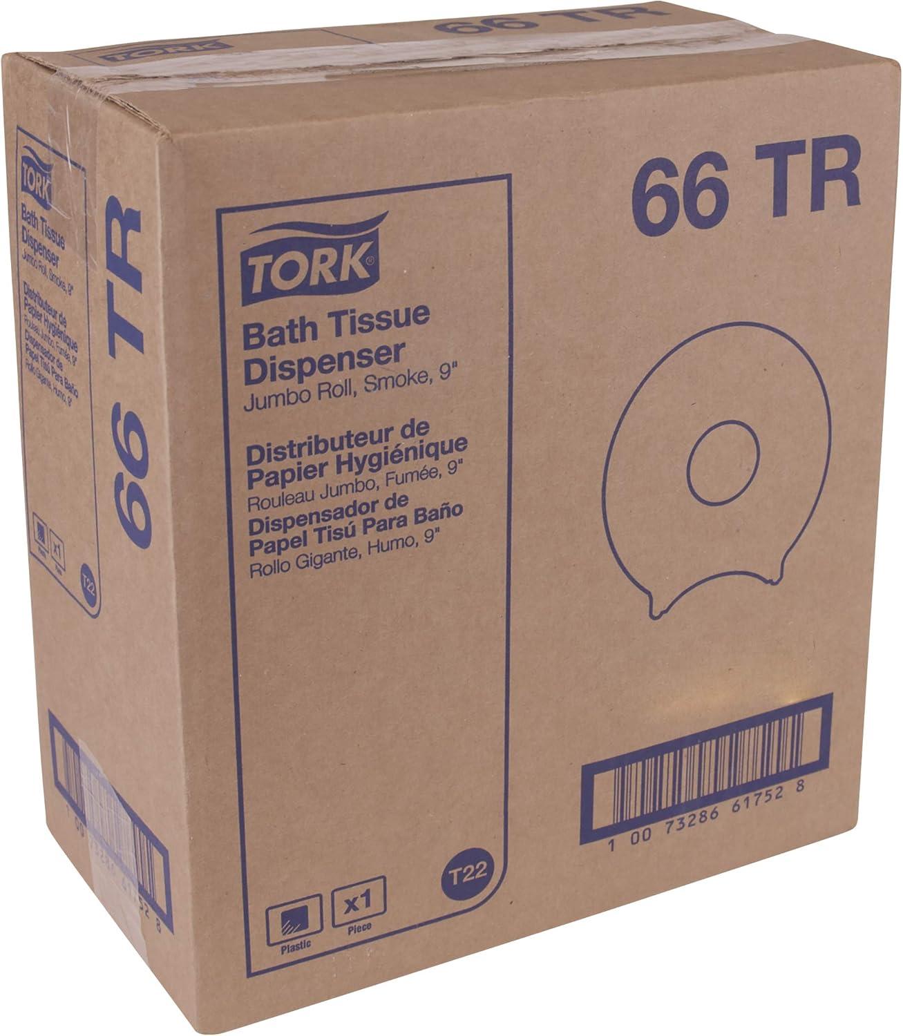 imageTork Jumbo Toilet Paper Roll Dispenser Smoke T22 High Capacity 66TRSmall