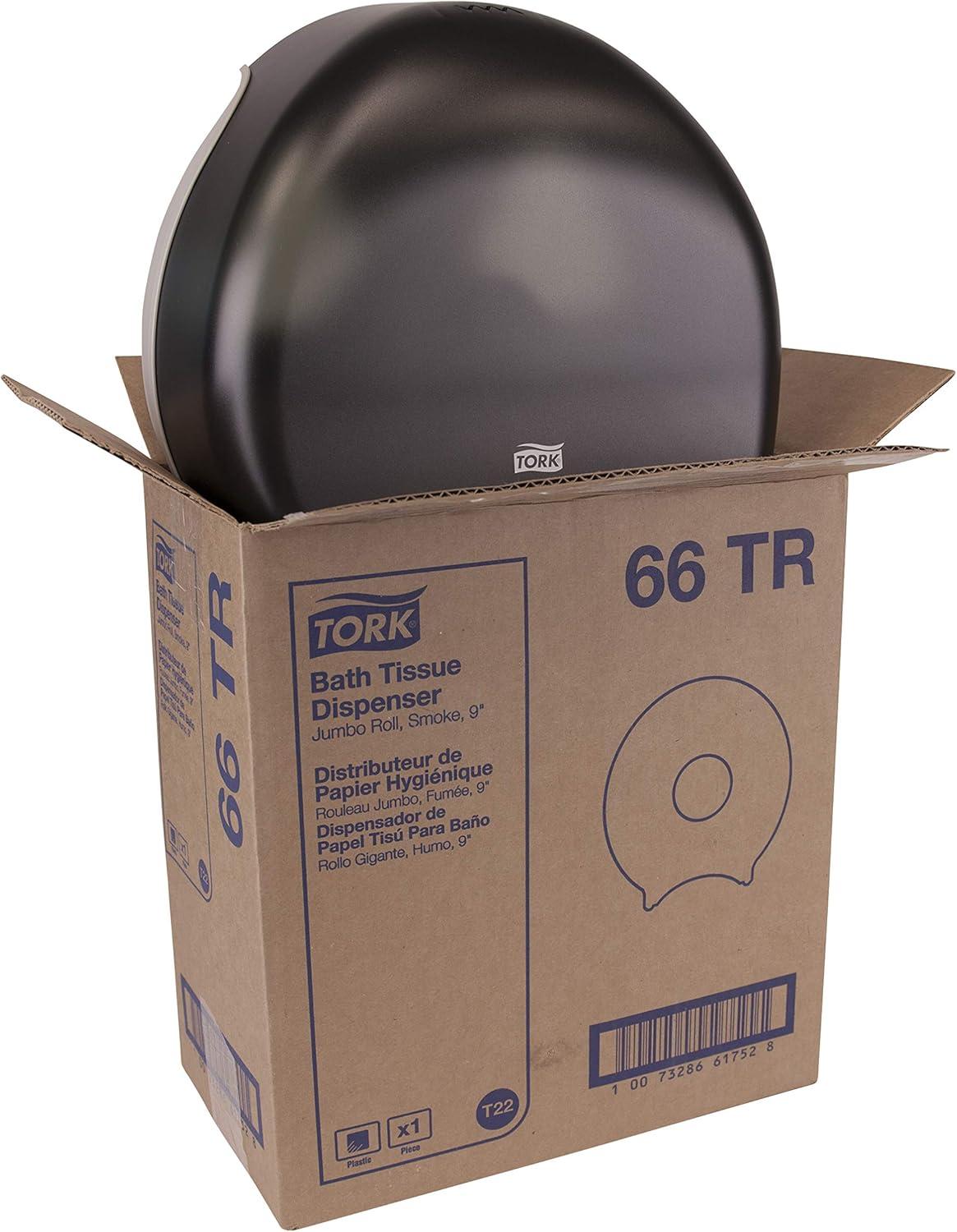 imageTork Jumbo Toilet Paper Roll Dispenser Smoke T22 High Capacity 66TRSmall