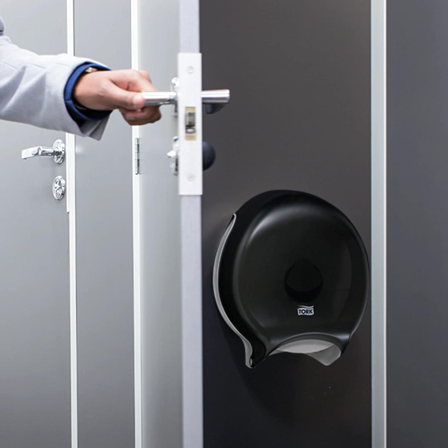 imageTork Jumbo Toilet Paper Roll Dispenser Smoke T22 High Capacity 66TRSmall