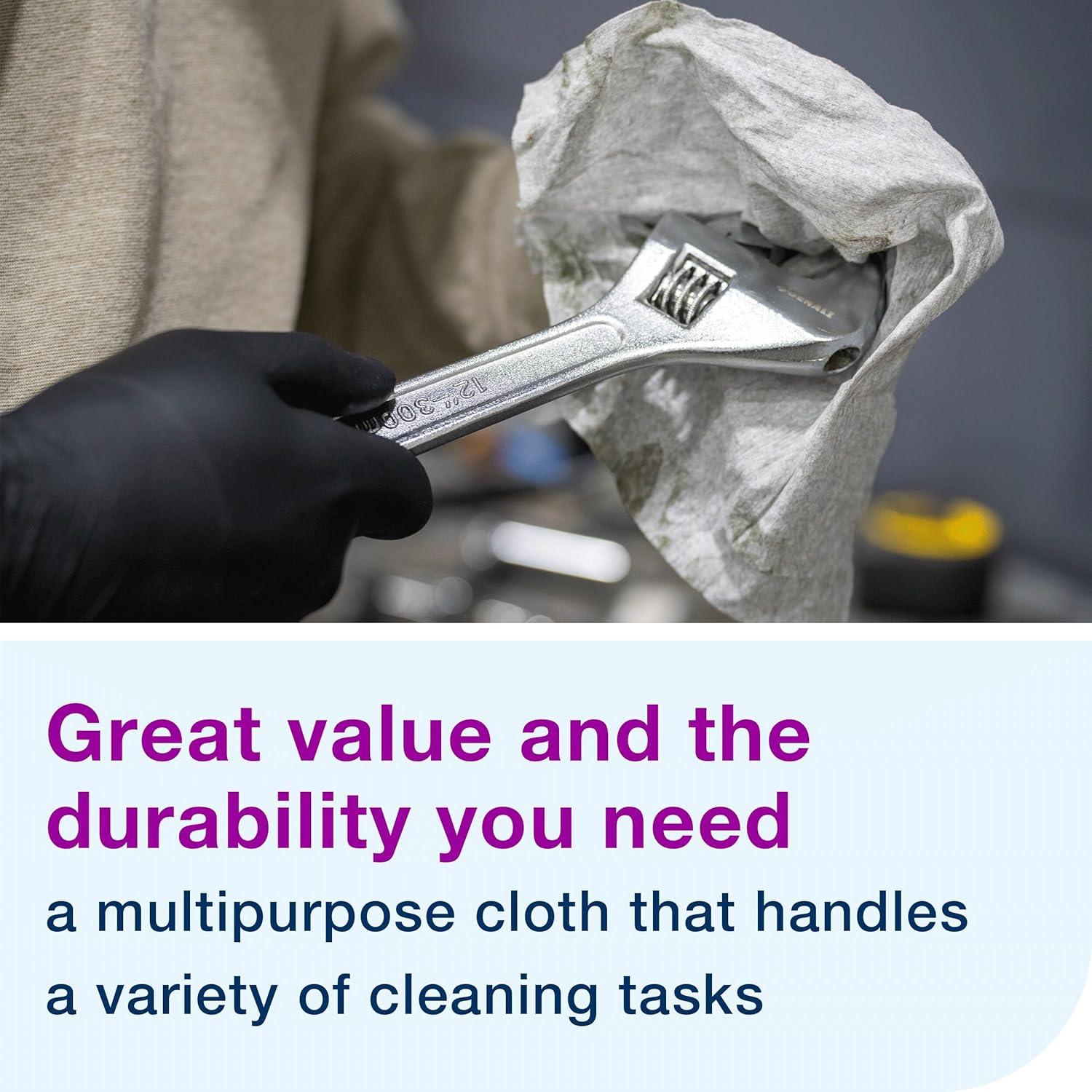 imageTork Light Duty Cleaning Cloth Giant Roll White W1 Use Wet or Dry 1 x 1450 Cloths 500105