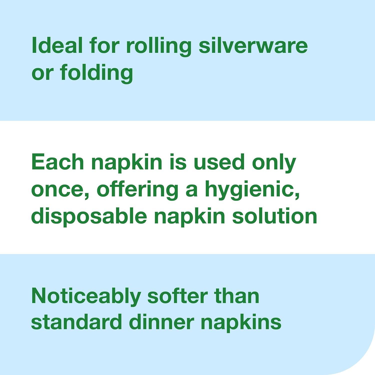 imageTork LinStyle Dinner Napkin White Flat Pack 1 x 1000 Napkins 716002Pack of 1  1000 Sheets