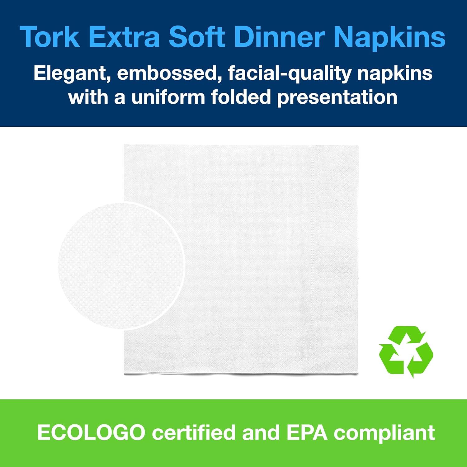 imageTork LinStyle Dinner Napkin White Flat Pack 1 x 1000 Napkins 716002Pack of 20