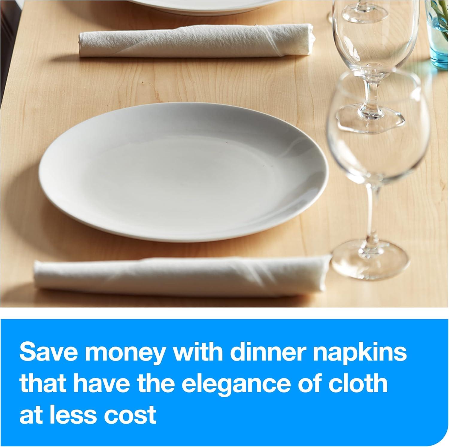 imageTork LinStyle Dinner Napkin White Flat Pack 1 x 1000 Napkins 716002Pack of 20
