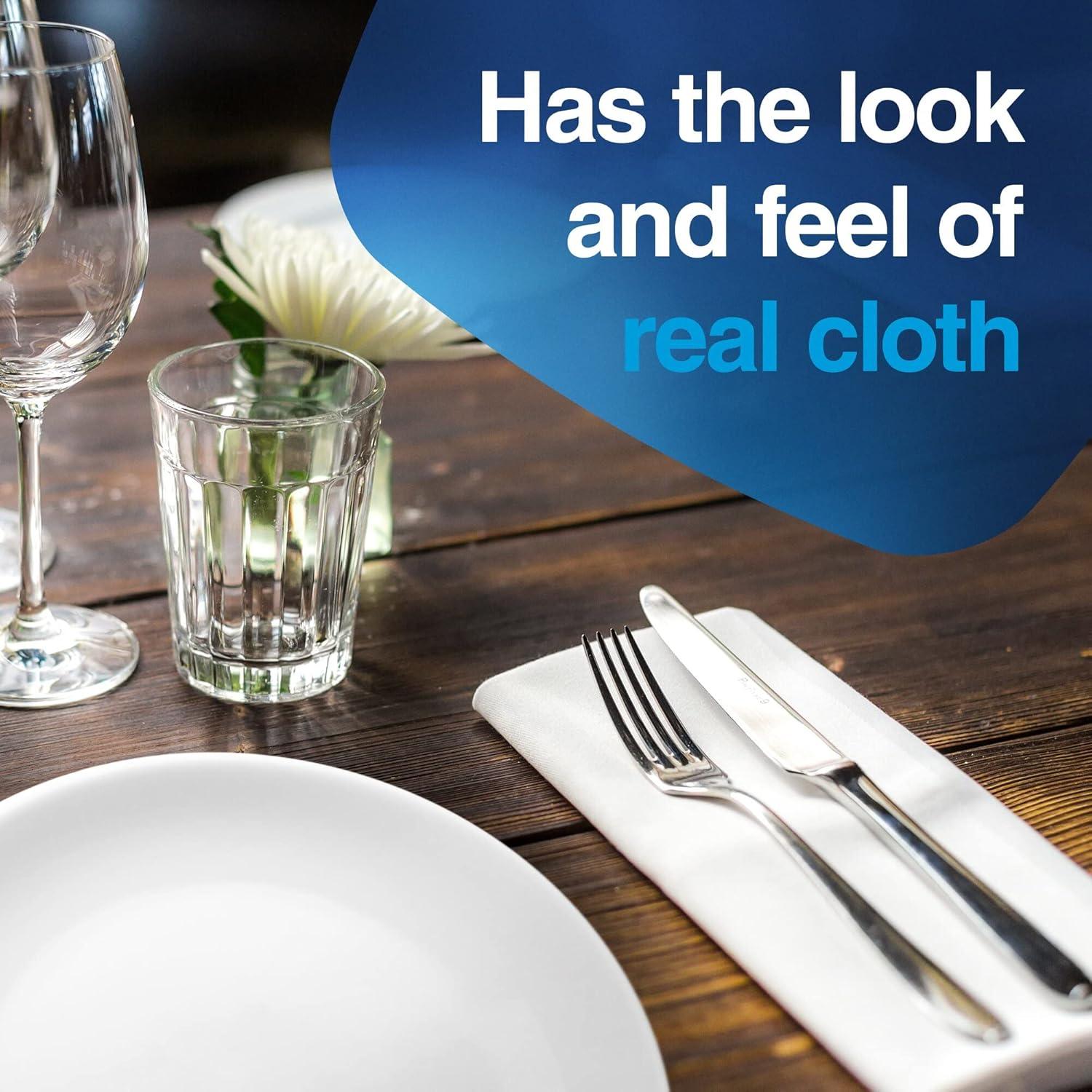 imageTork LinStyle Dinner Napkin White Flat Pack 1 x 1000 Napkins 716002Pack of 6