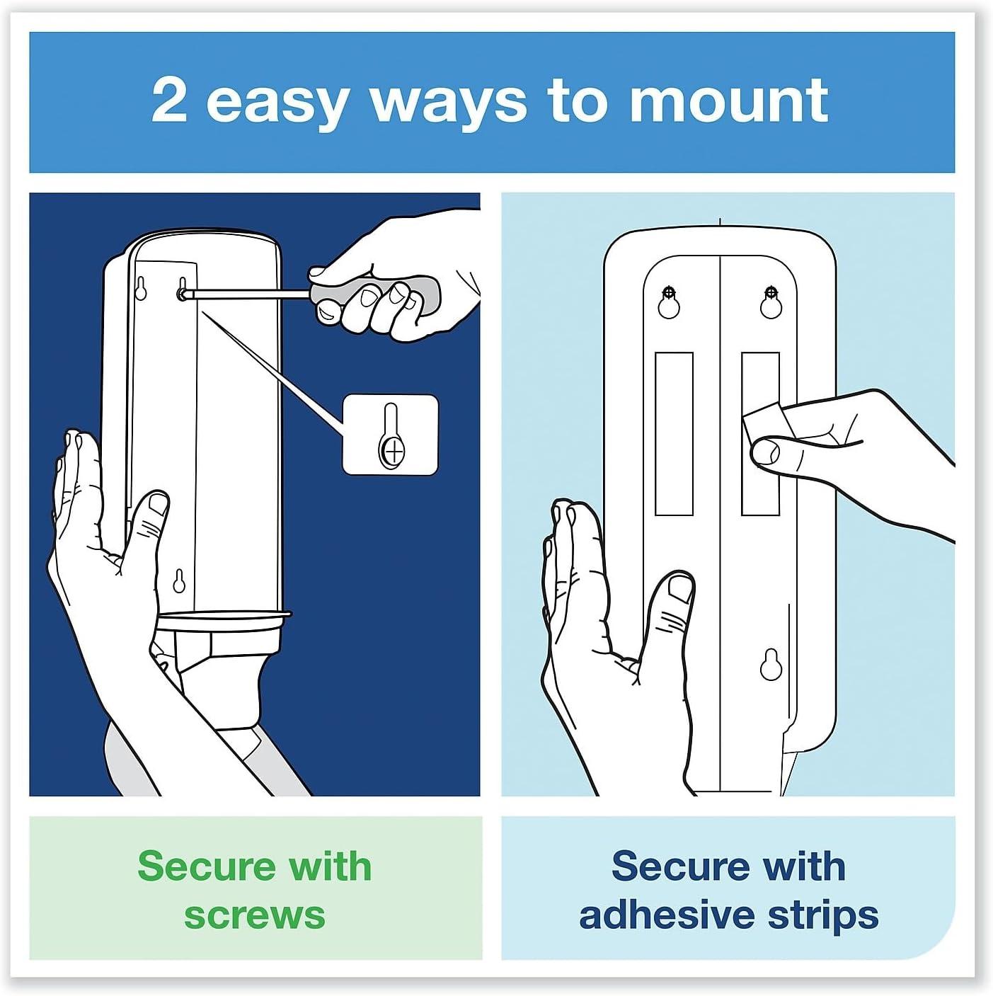 imageTork Liquid Skincare Dispensers for Liquid Soap and Hand Sanitizer Black S1 Economical Elevation Range 570028A Pack of 6White