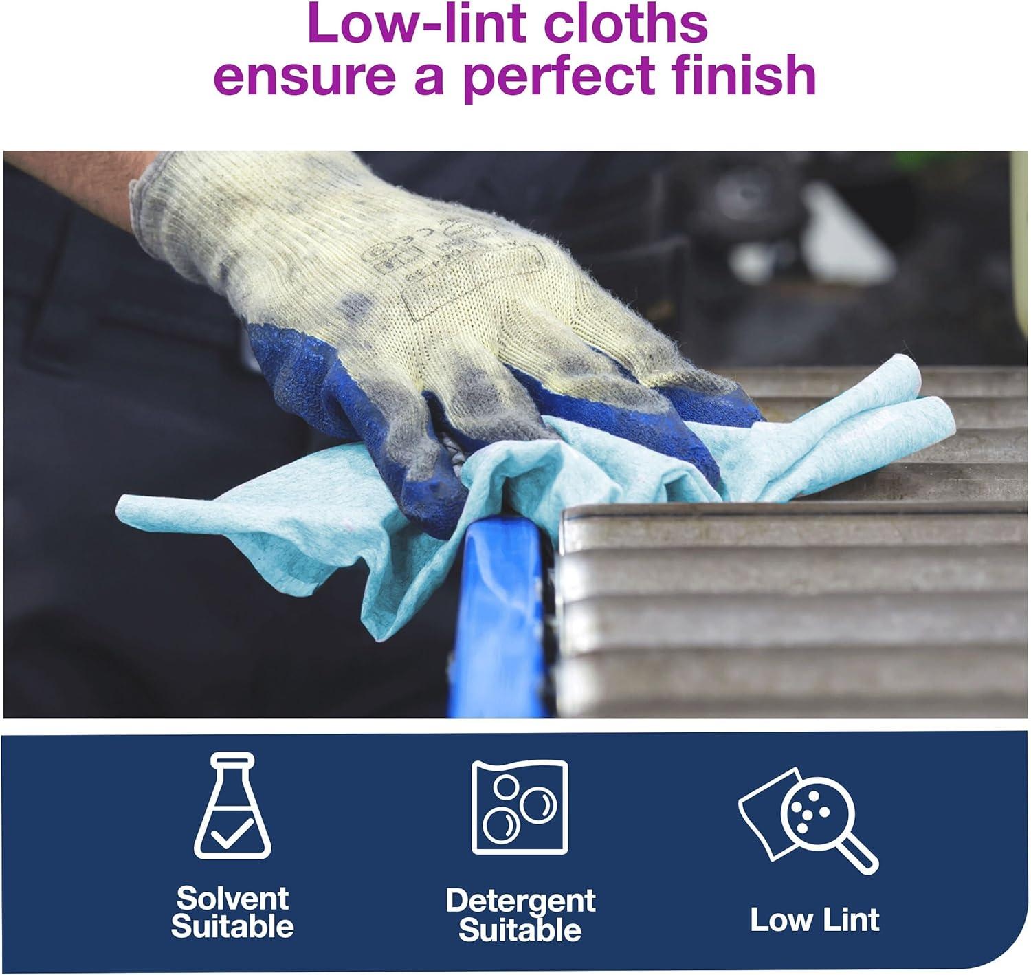 imageTork LowLint Cleaning Cloth Blue Flat Pack 1 x 250 Cloths 1924811 x 250 Cloths