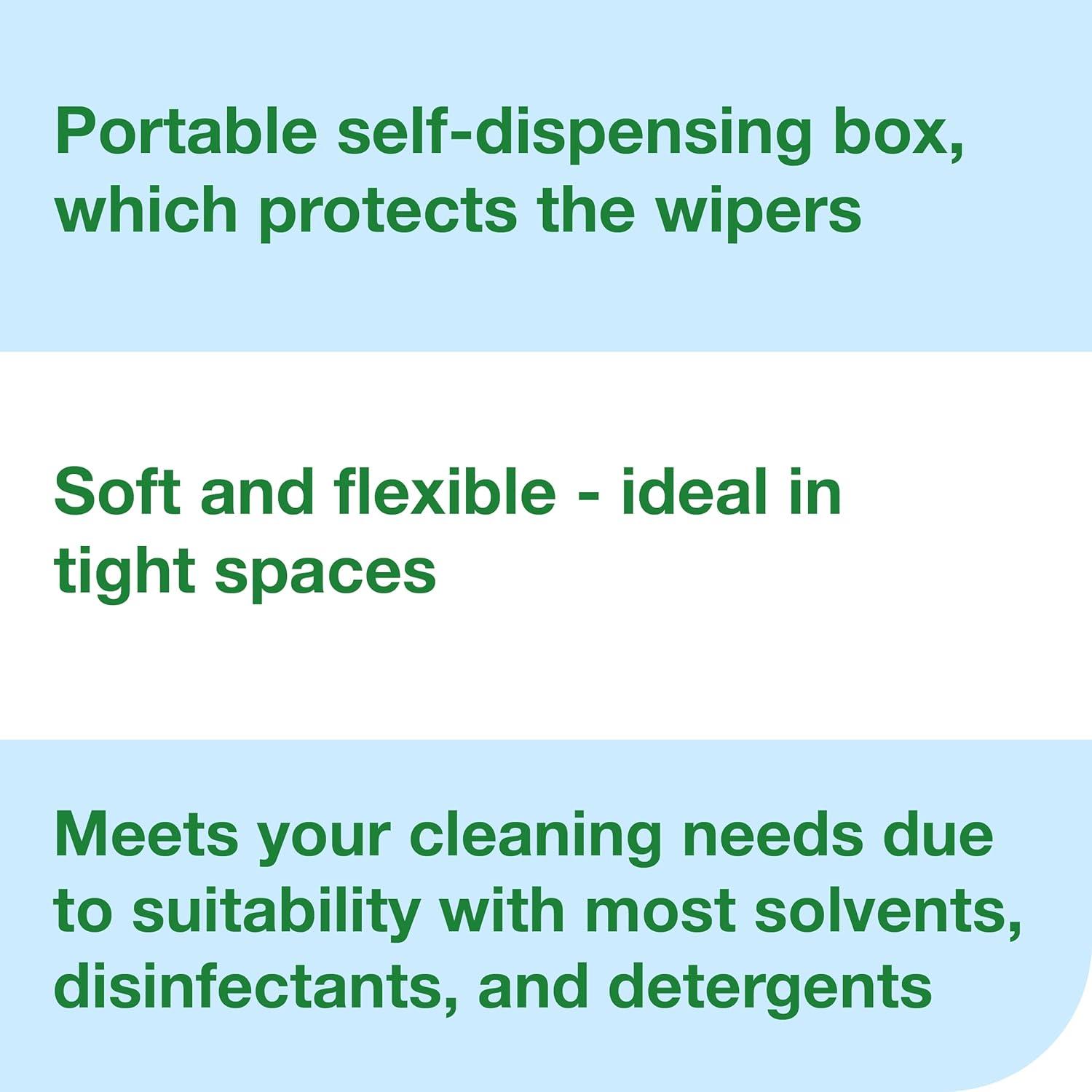 imageTork LowLint Cleaning Cloth Blue Flat Pack 1 x 250 Cloths 192481240 Count Pack of 4