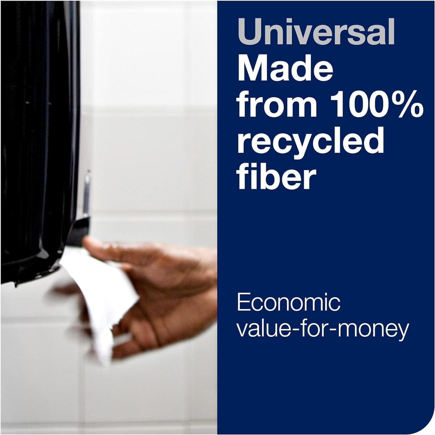 imageTork Matic Extra Soft Paper Hand Towel Roll White with Blue Leaf H1 Premium High Absorbency 6 Rolls x 300 ft 290094White