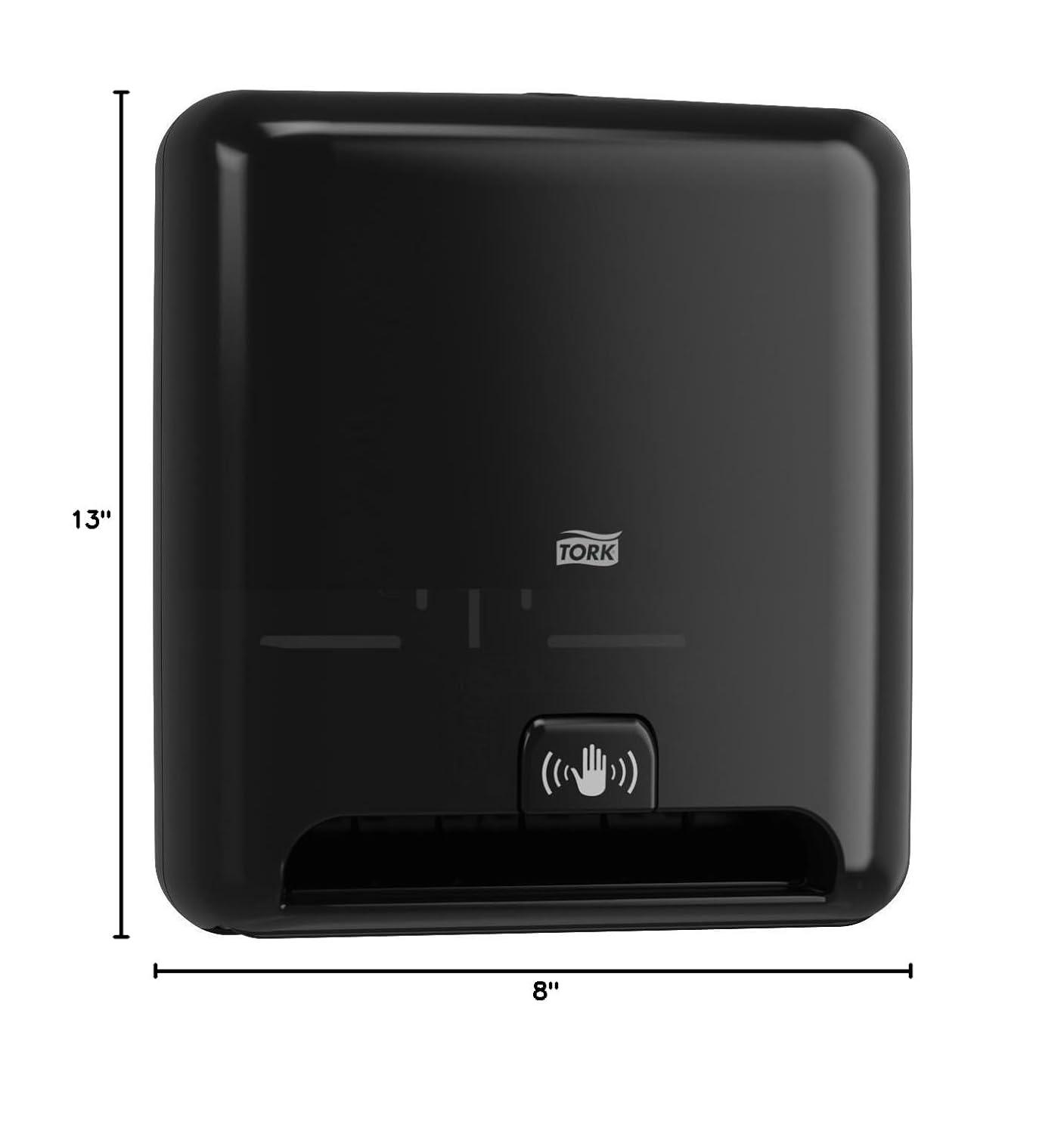 imageTork Matic Paper Towel Dispenser Intuition Sensor Black Elevation H1 noncontact OneataTime dispensing 5511282Old Version  Black