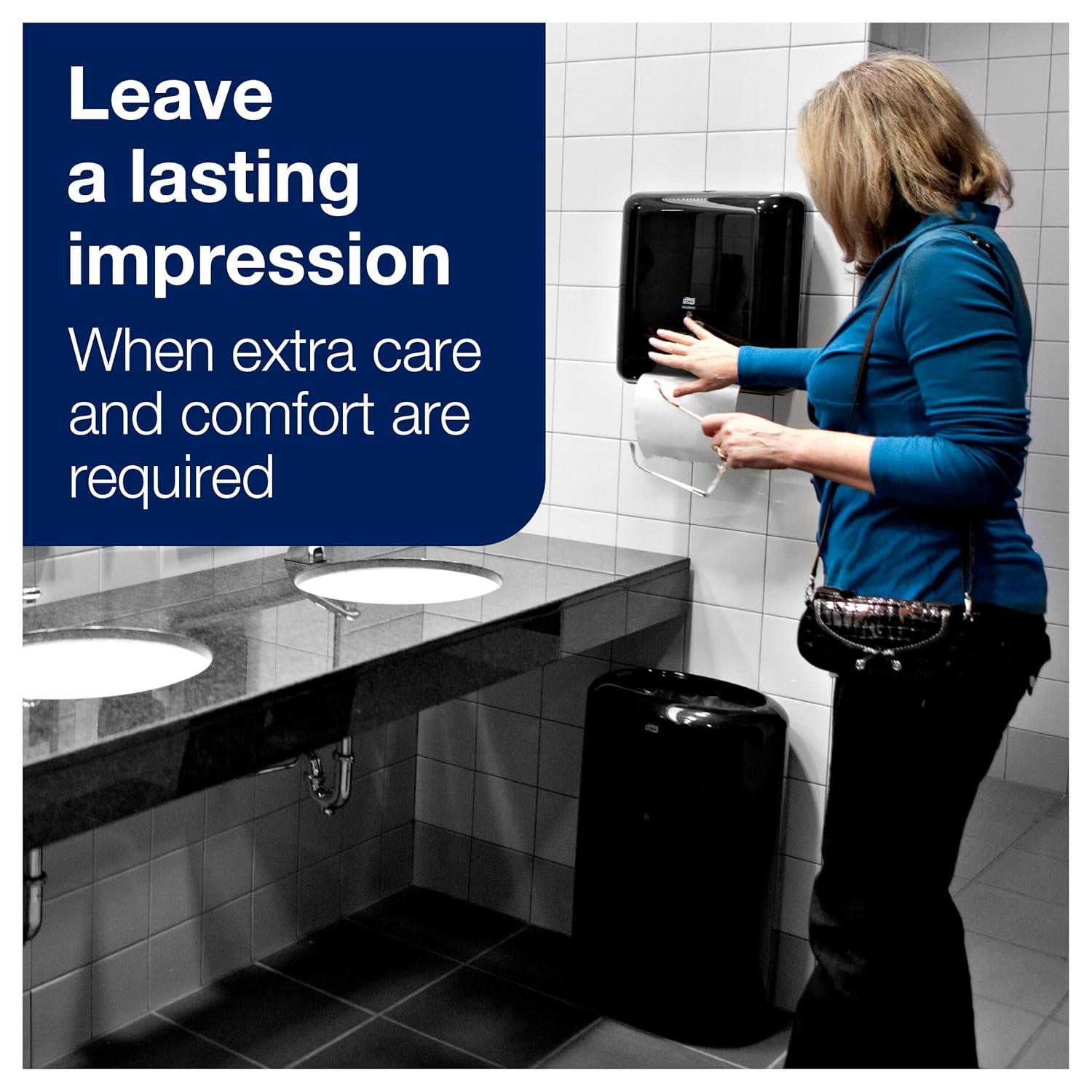 imageTork Matic Paper Towel Dispenser Intuition Sensor Black Elevation H1 noncontact OneataTime dispensing 5511282Old Version  Black