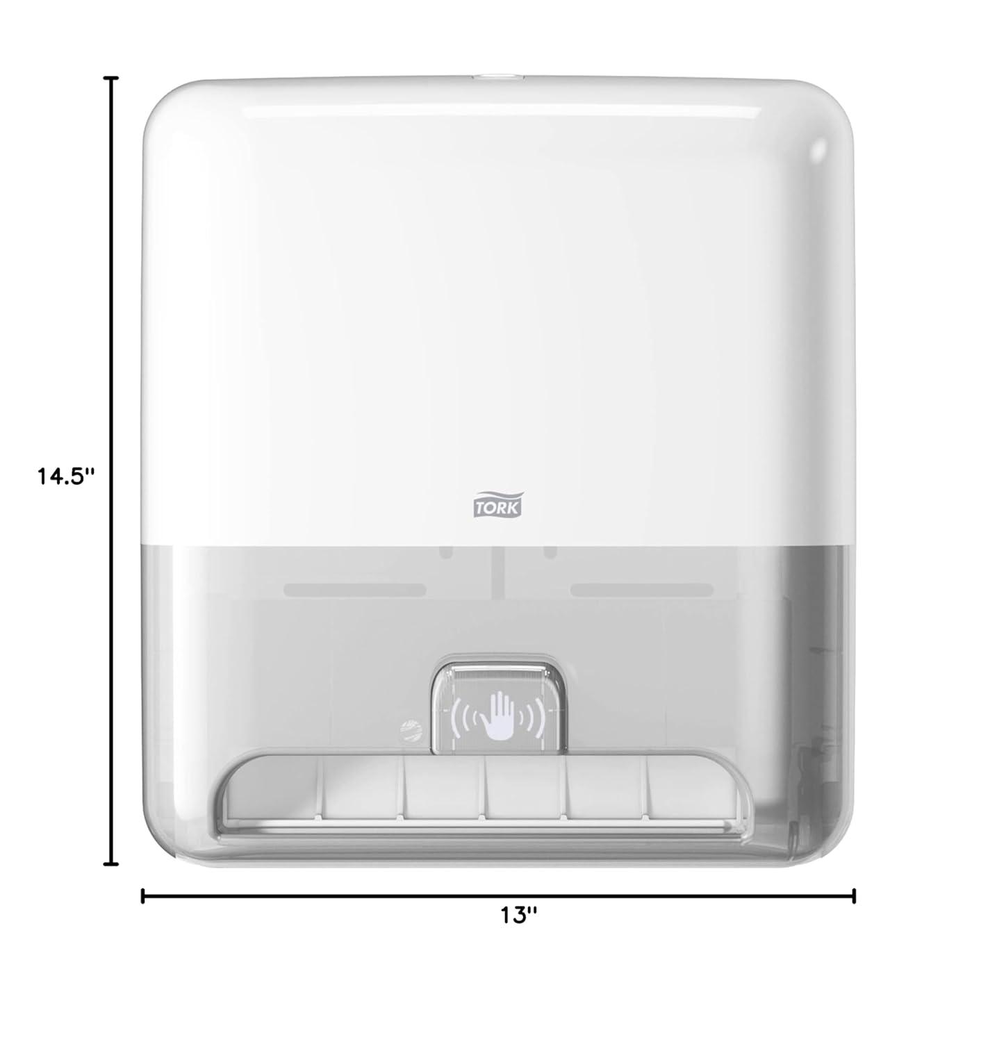 imageTork Matic Paper Towel Dispenser Intuition Sensor Black Elevation H1 noncontact OneataTime dispensing 5511282Old Version  White