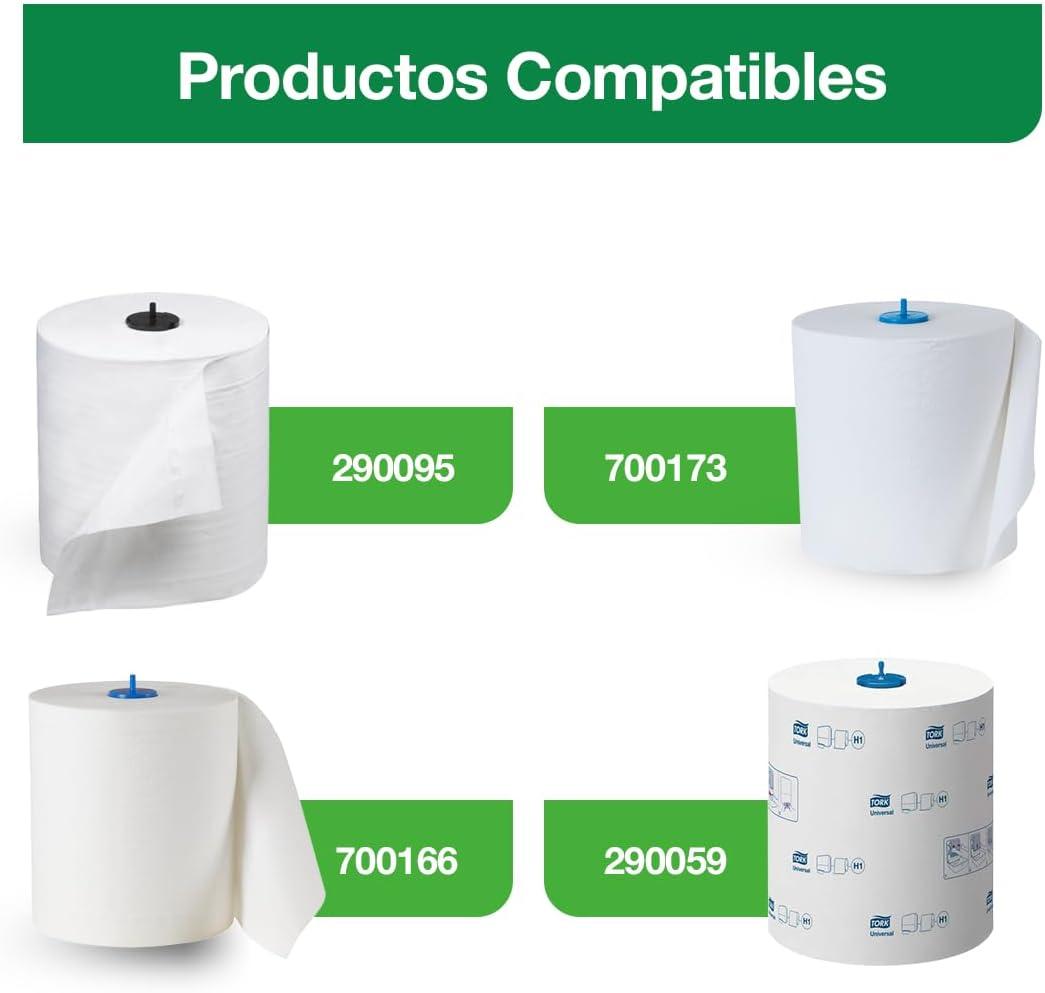 imageTork Matic Paper Towel Dispenser White H1 OneataTime Dispensing Elevation Range 5510202Dispenser  Black