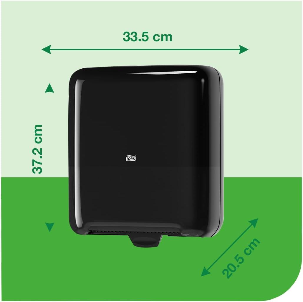 imageTork Matic Paper Towel Dispenser White H1 OneataTime Dispensing Elevation Range 5510202Dispenser  Black